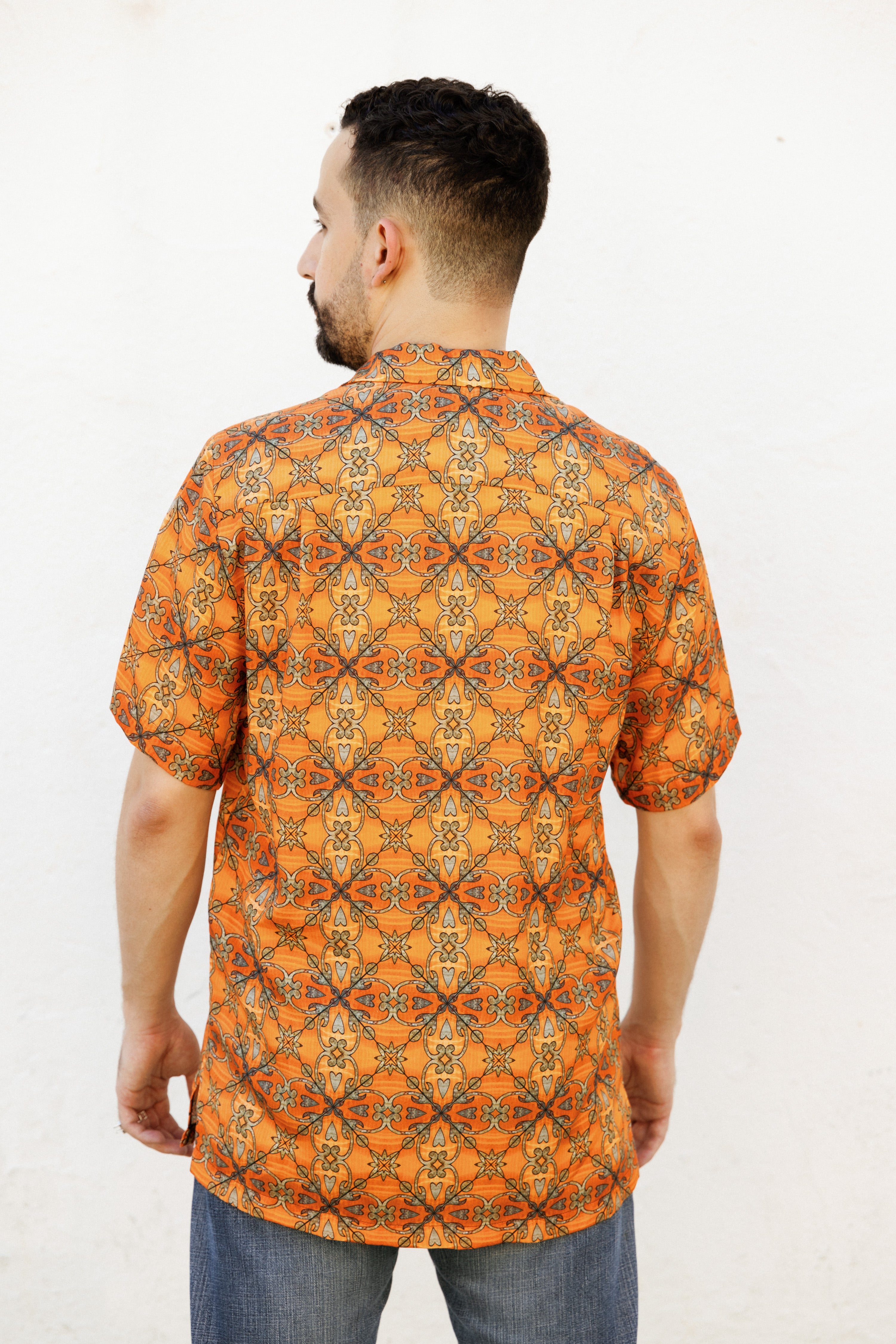 Short-sleeved Shirt Colonial In Las Damas Print