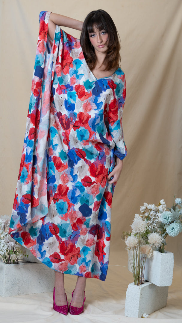 Trinitarias Silk Caftan