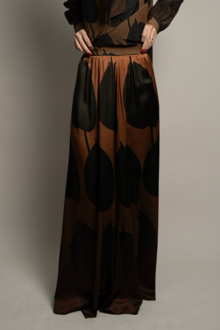 Golden Anthurium Eclipse Palazzo Pants