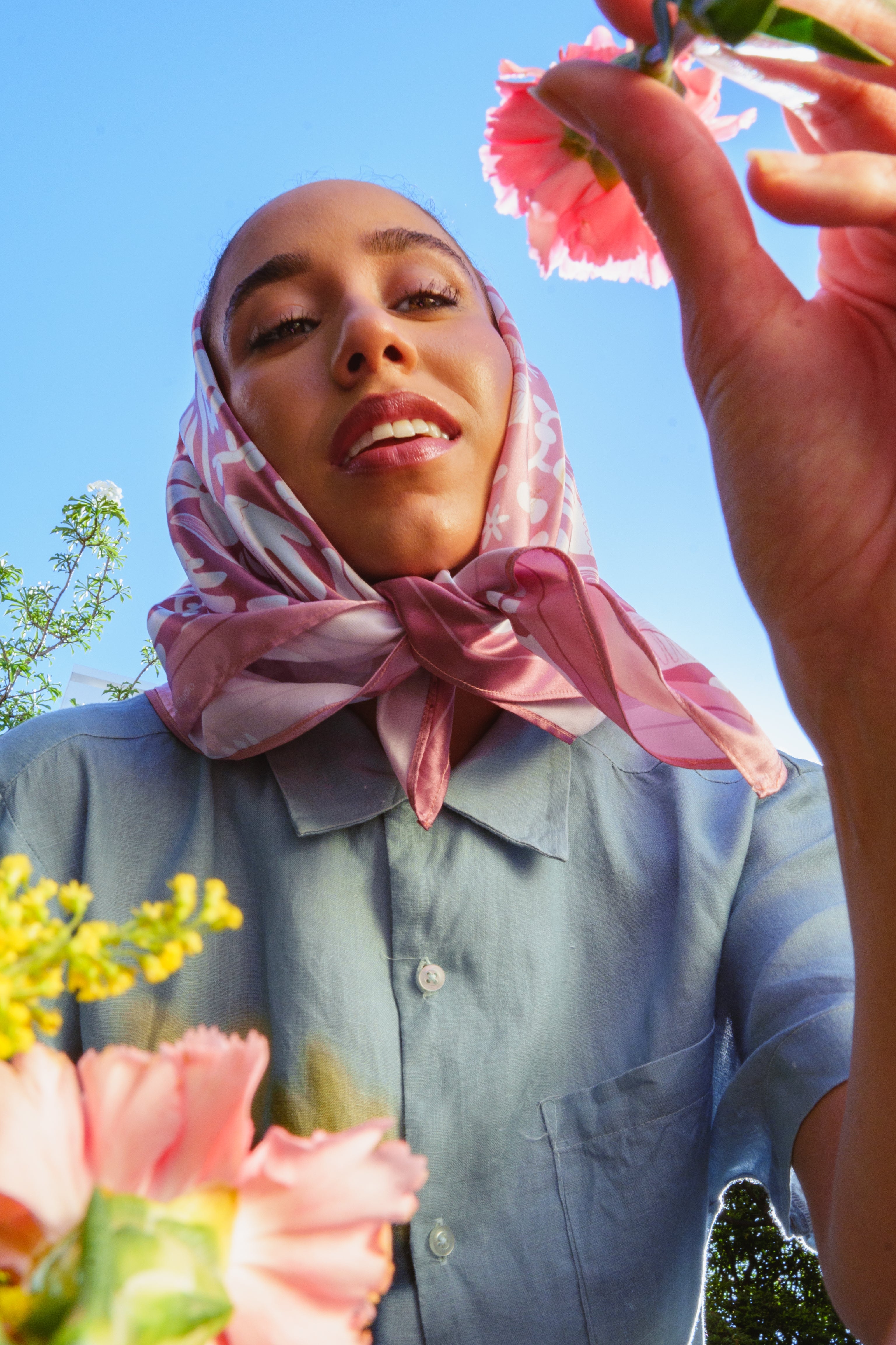 Motion blur flowers