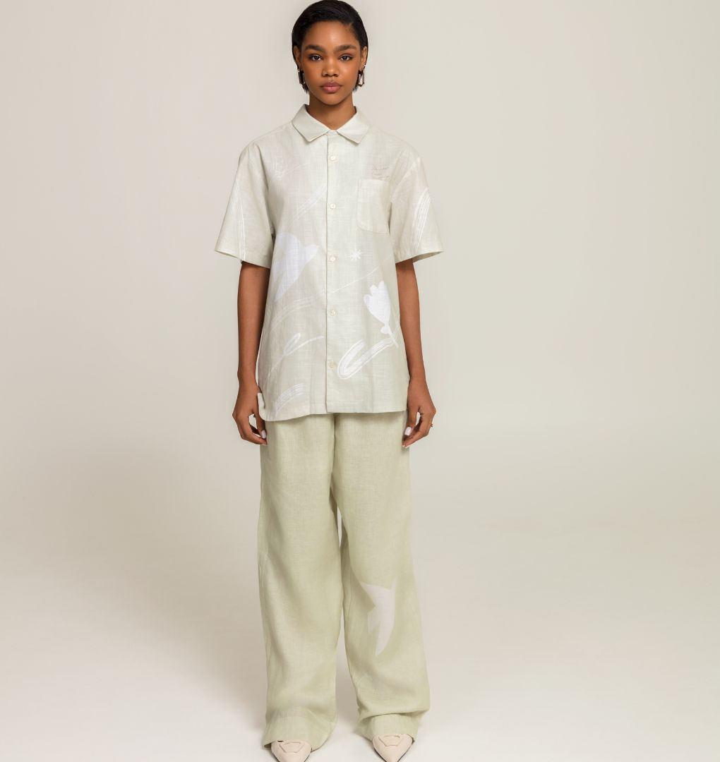 Pants Nostalgia Beige - Pure Linen (co-ord)