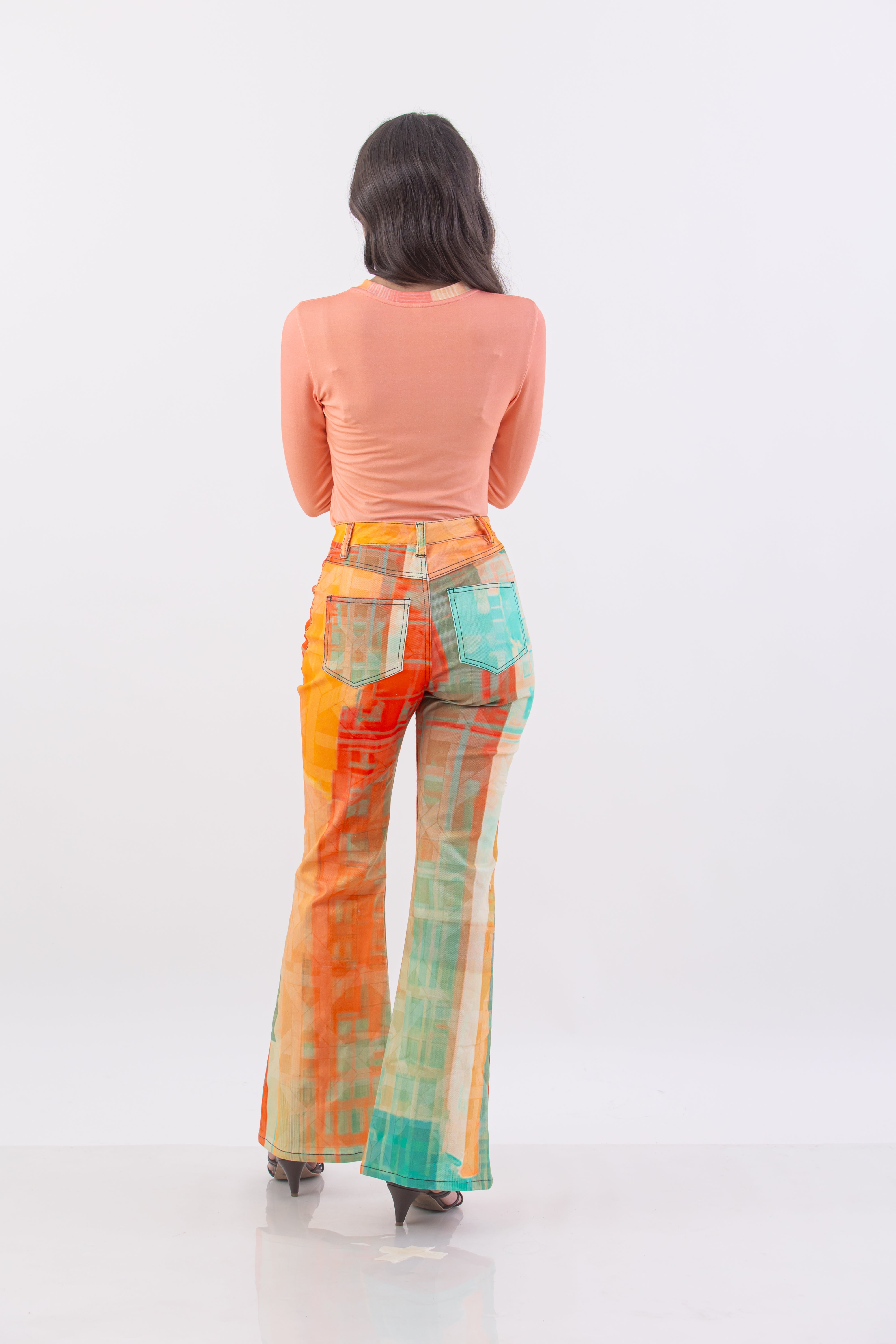 Pastel Rattan Metropolis Bell Bottom Jeans