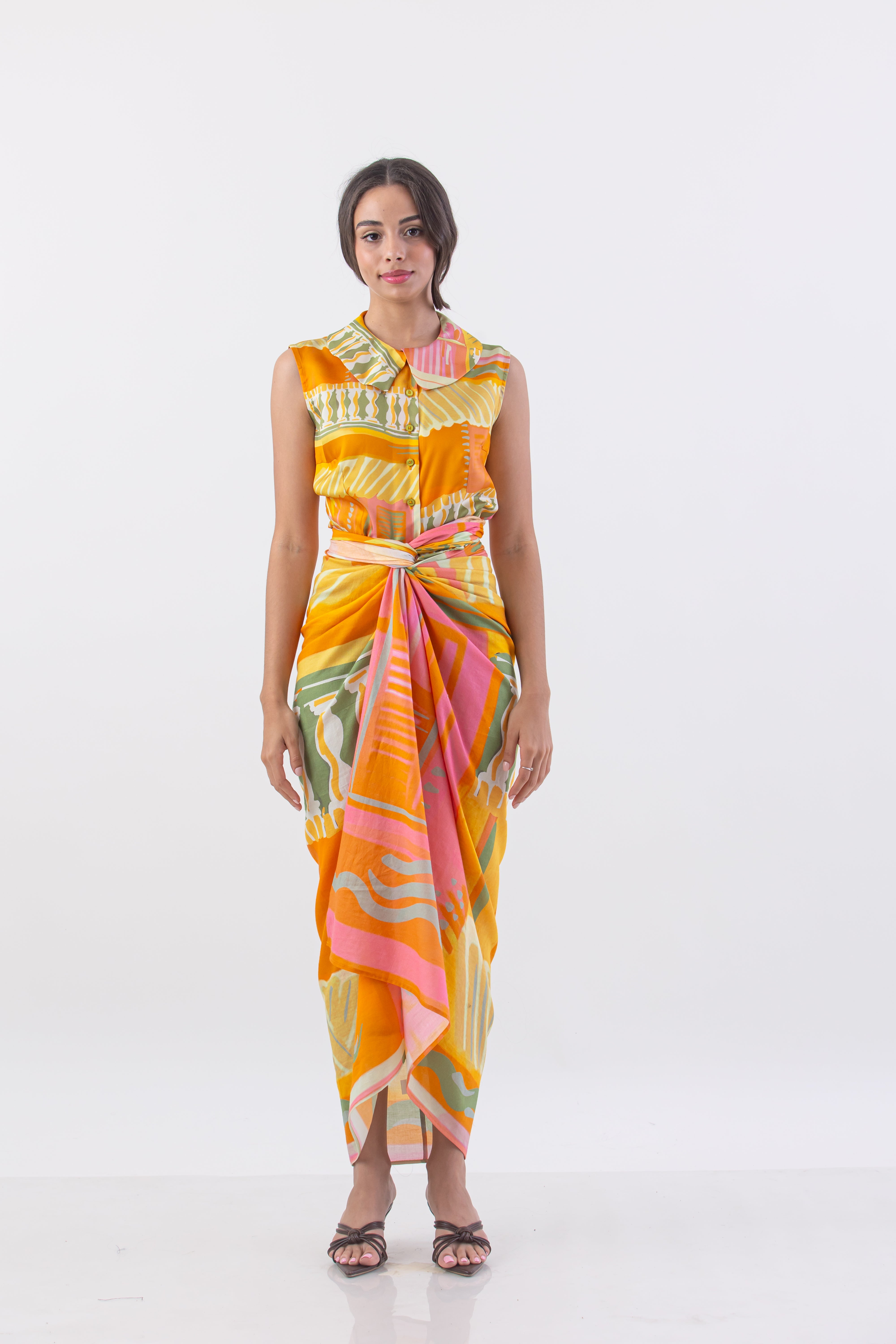 Tropical Print Maxi Sarong