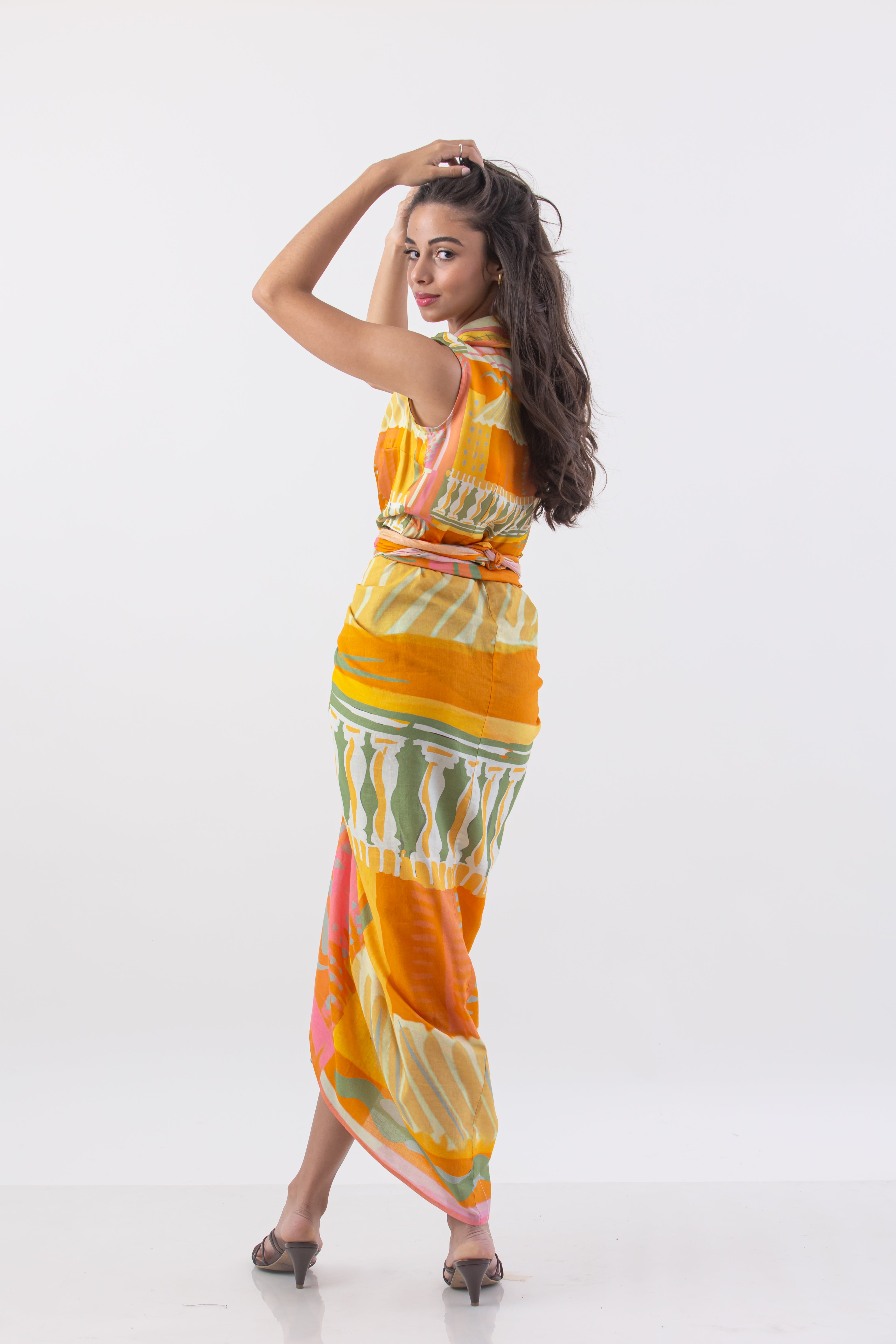 Tropical Print Maxi Sarong