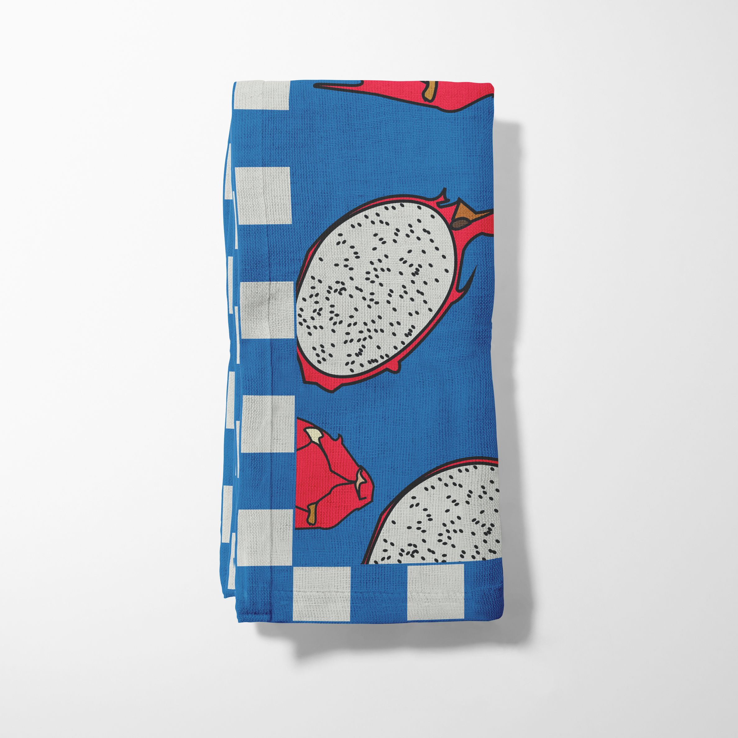 Dragon Fruit in Blue Napkin