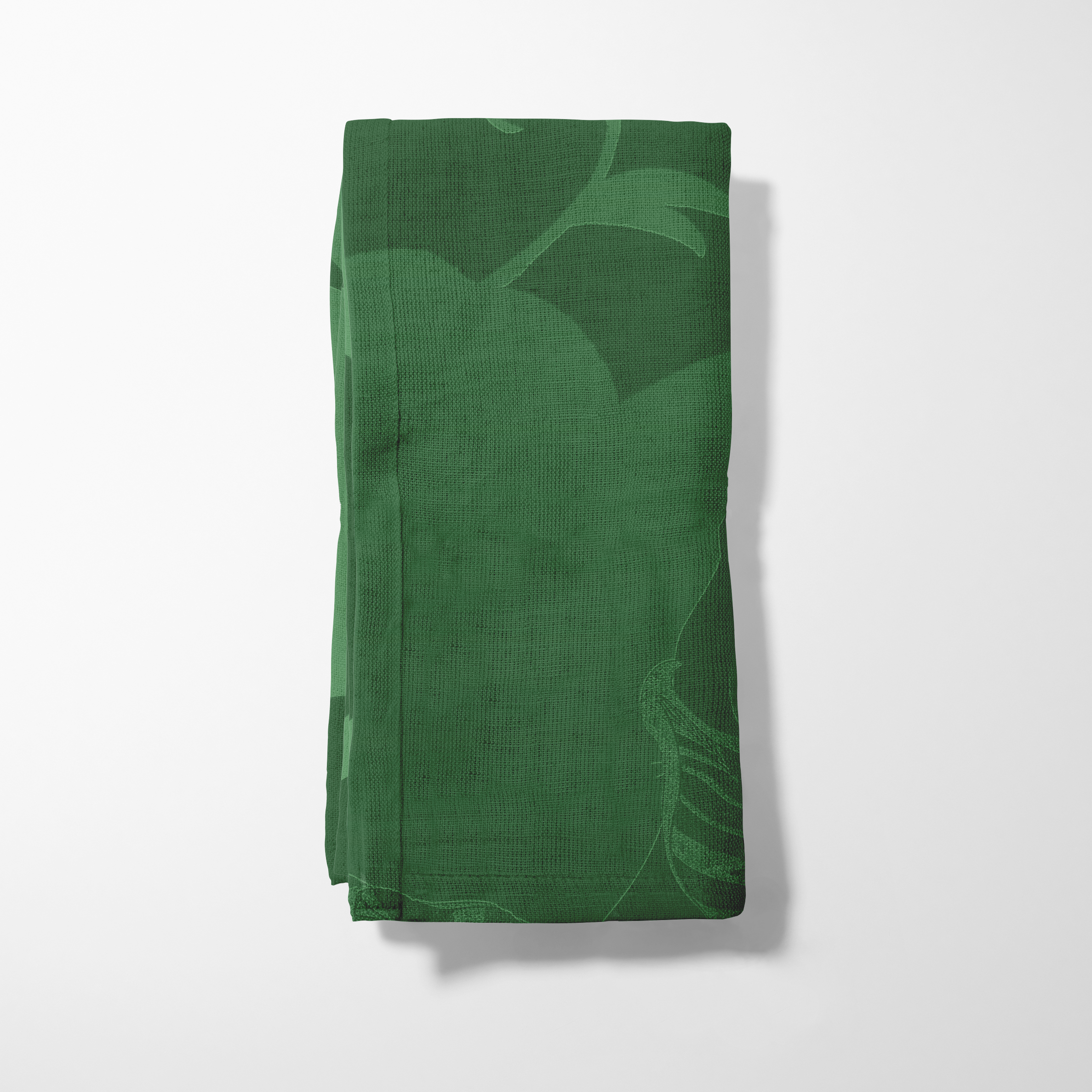 Tropical Paissage Green Napkin in Oxford Cotton