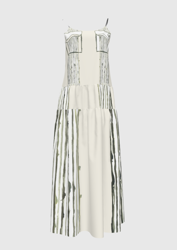 Cream Chacabana Maxi Dress