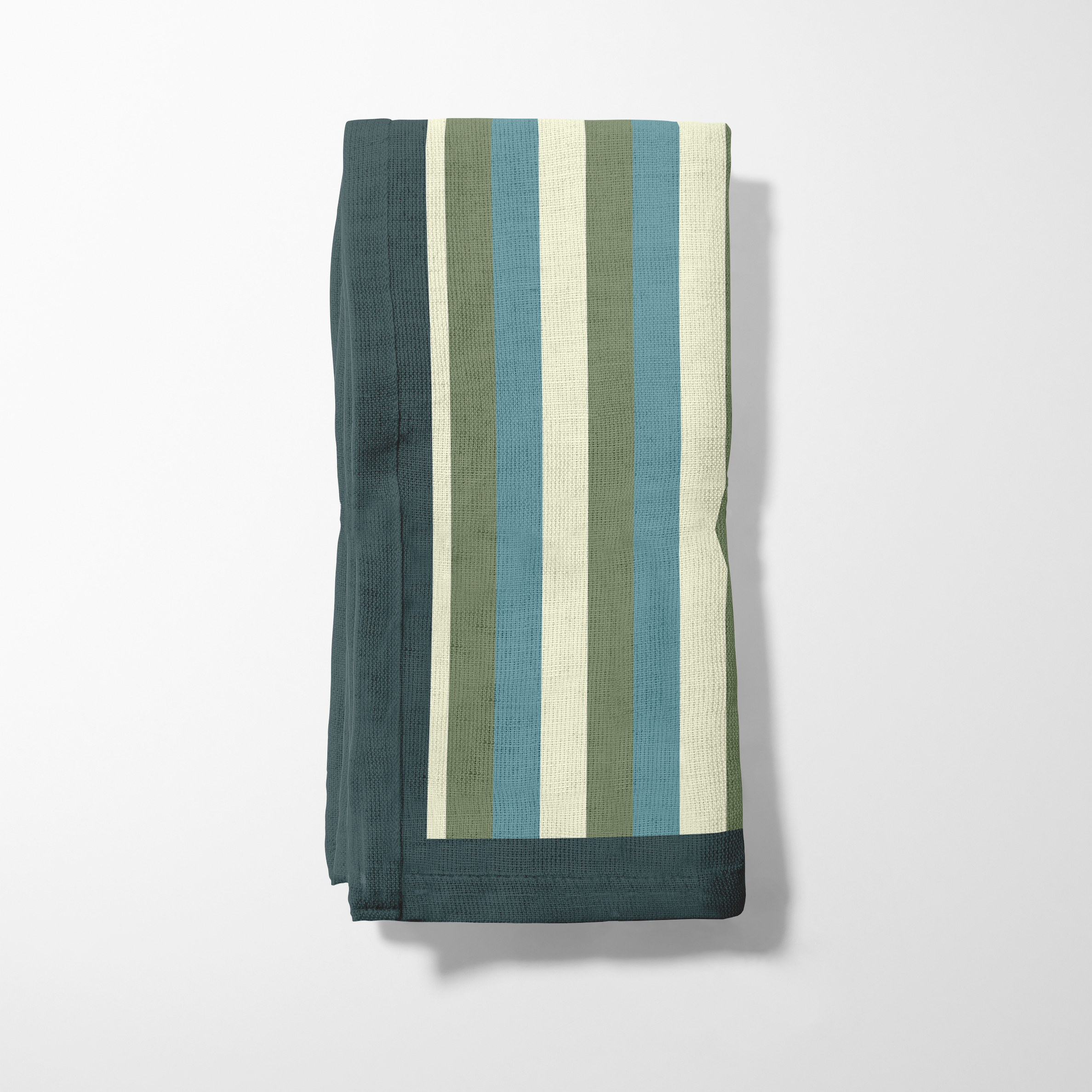 Tropical Stripes Napkin in Aqua