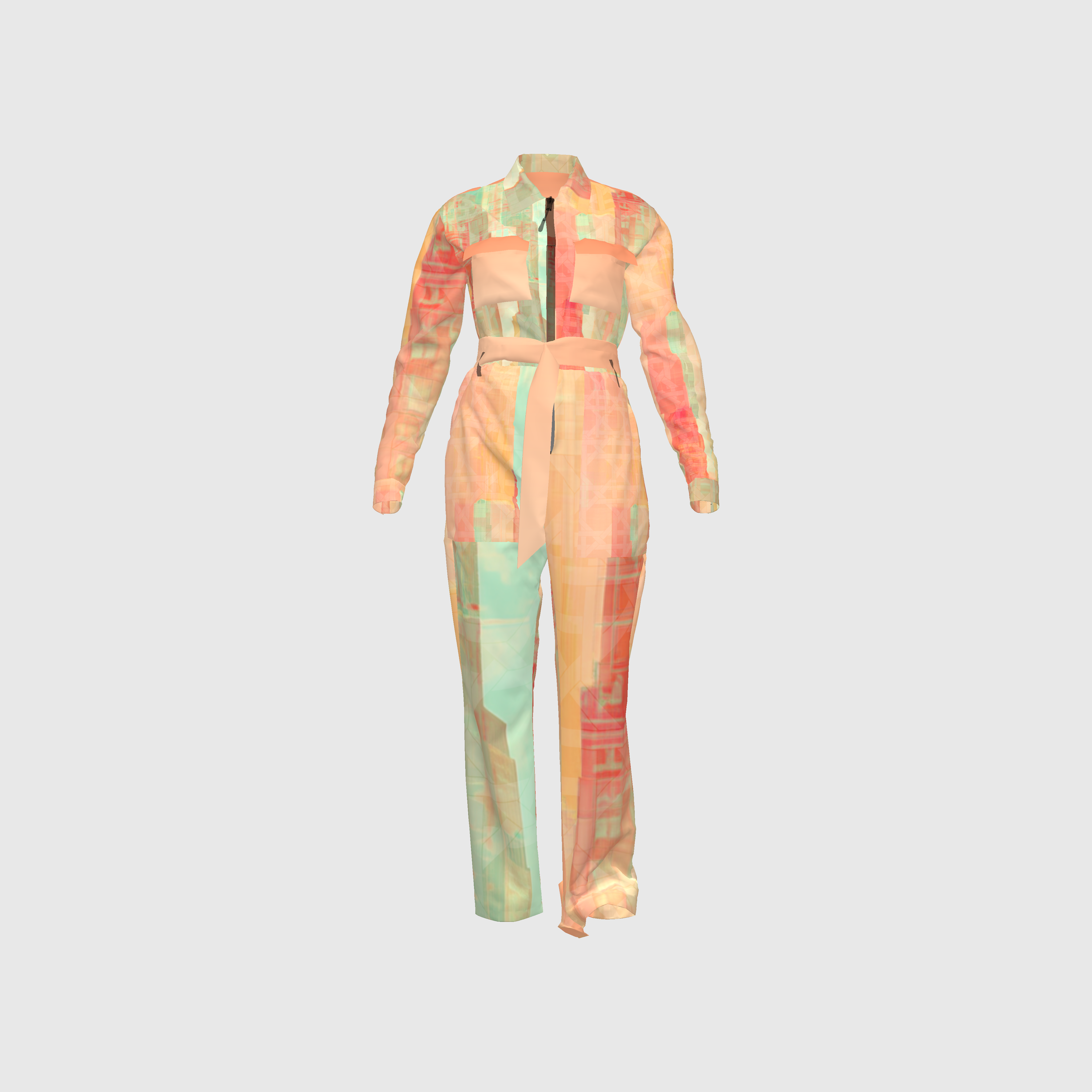 Pastel Rattan Metropolis Relax Fit Woven Jumpsuit