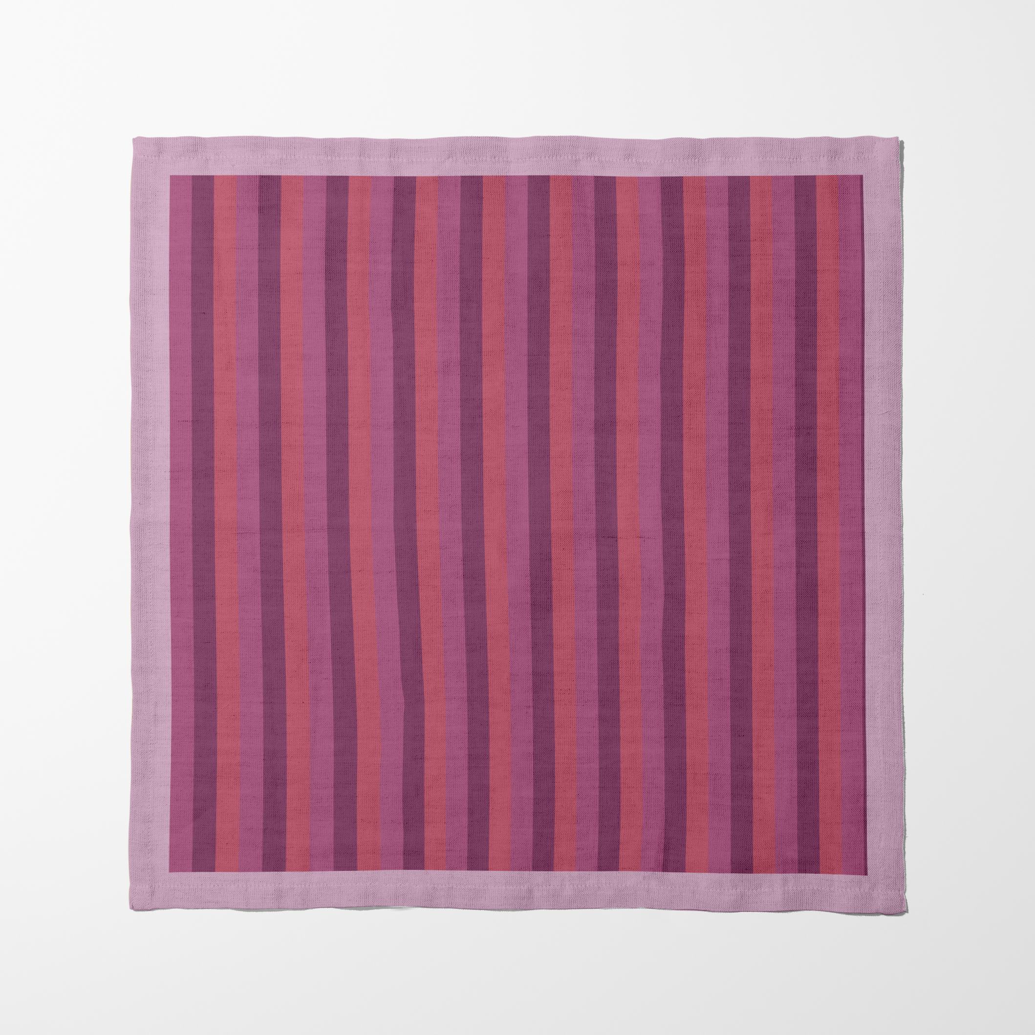 Tropical Stripes Napkin in Pink