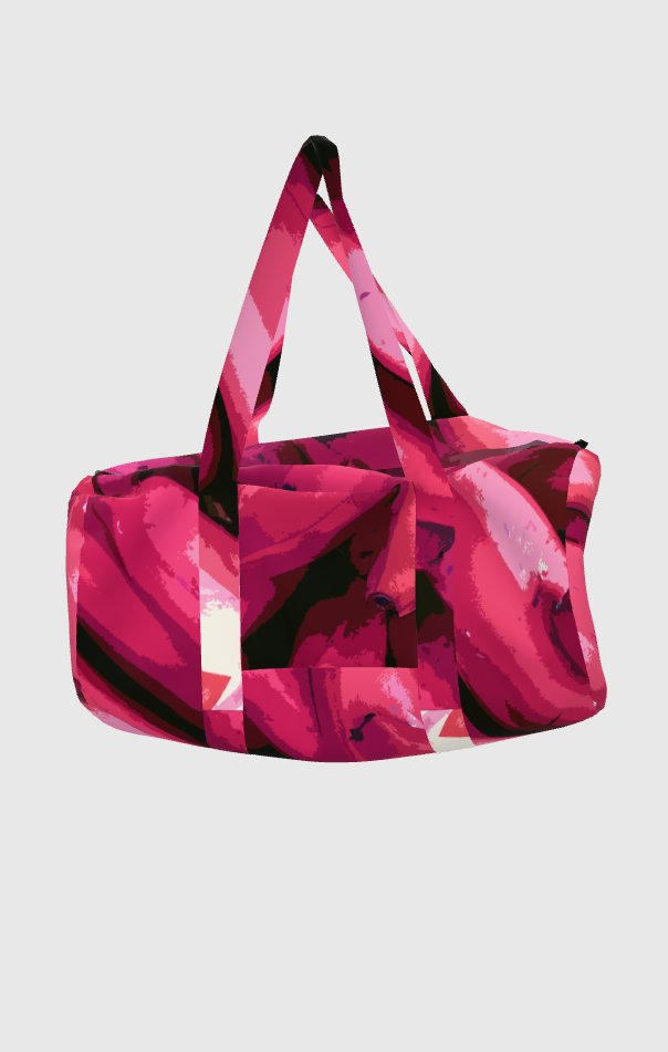 Hot Pink Graphic Platano Duffel Bag