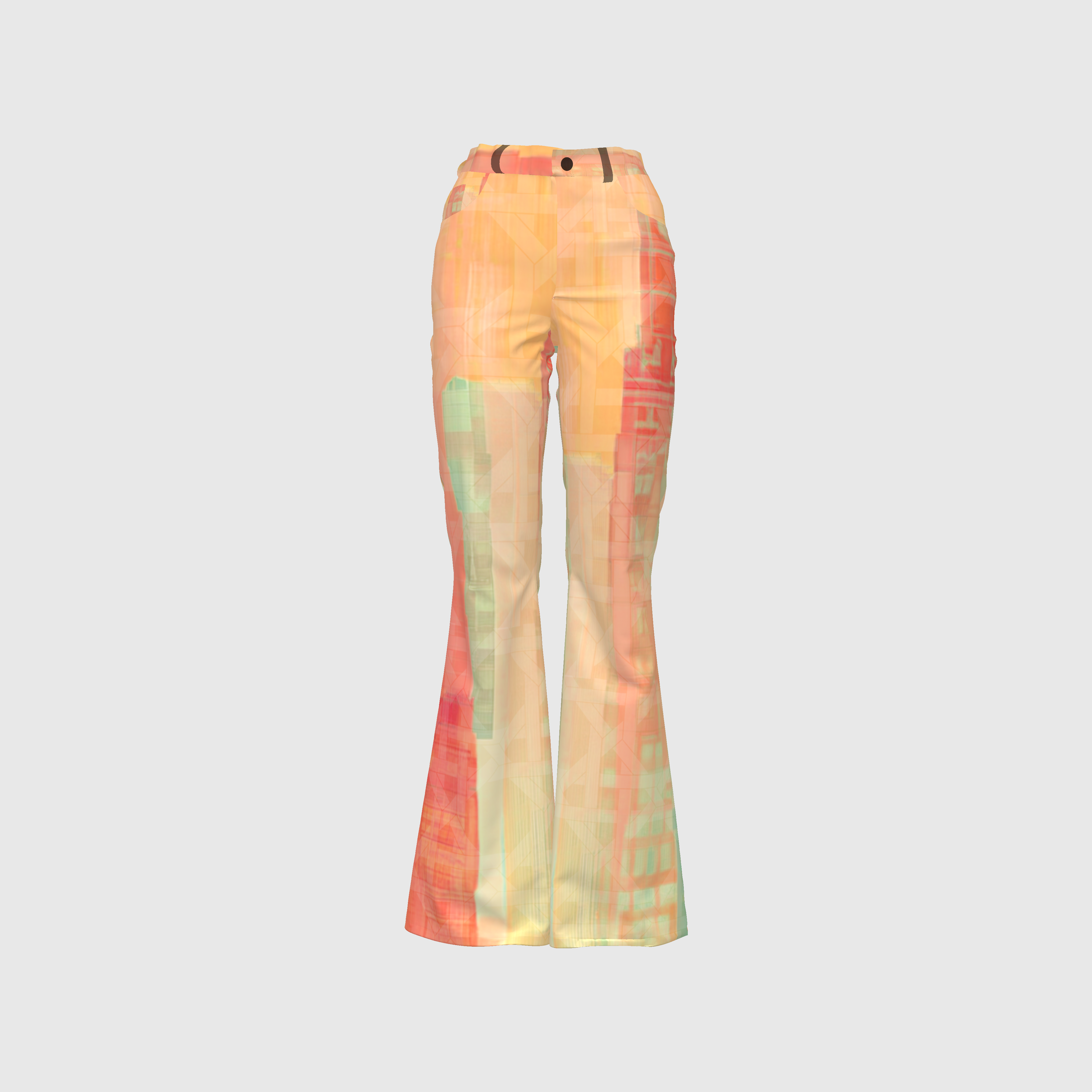 Pastel Rattan Metropolis Bell Bottom Jeans