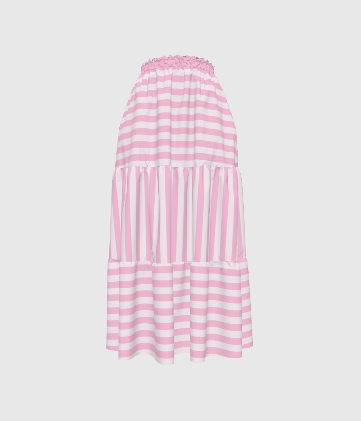 Pink Stripes Prairie Skirt