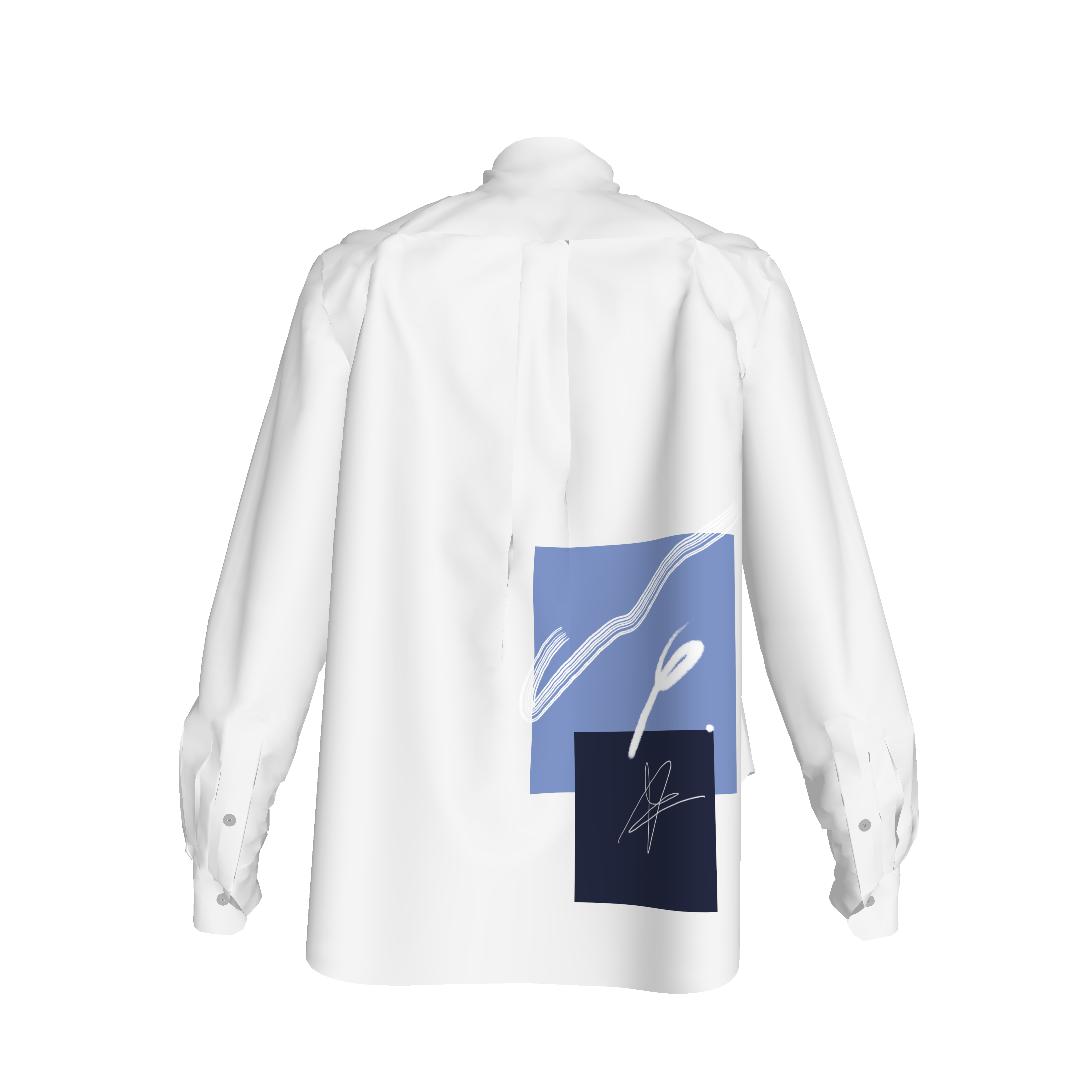 Women's tailored boyfriend fit Shirt 2024 - White  Blue Boyfriend Women Shirt in Light Weight Cotton.