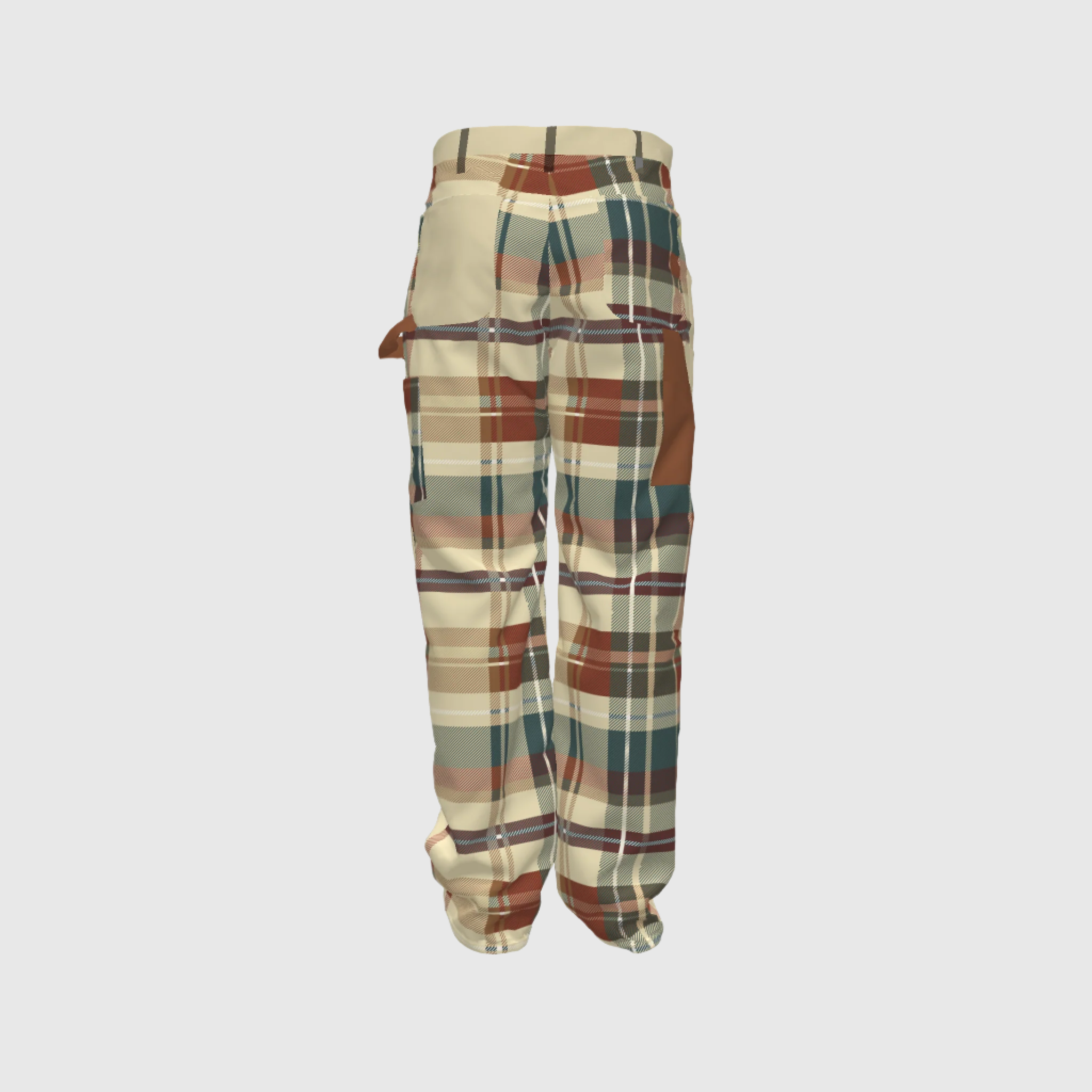 Plaid Mixed Pant