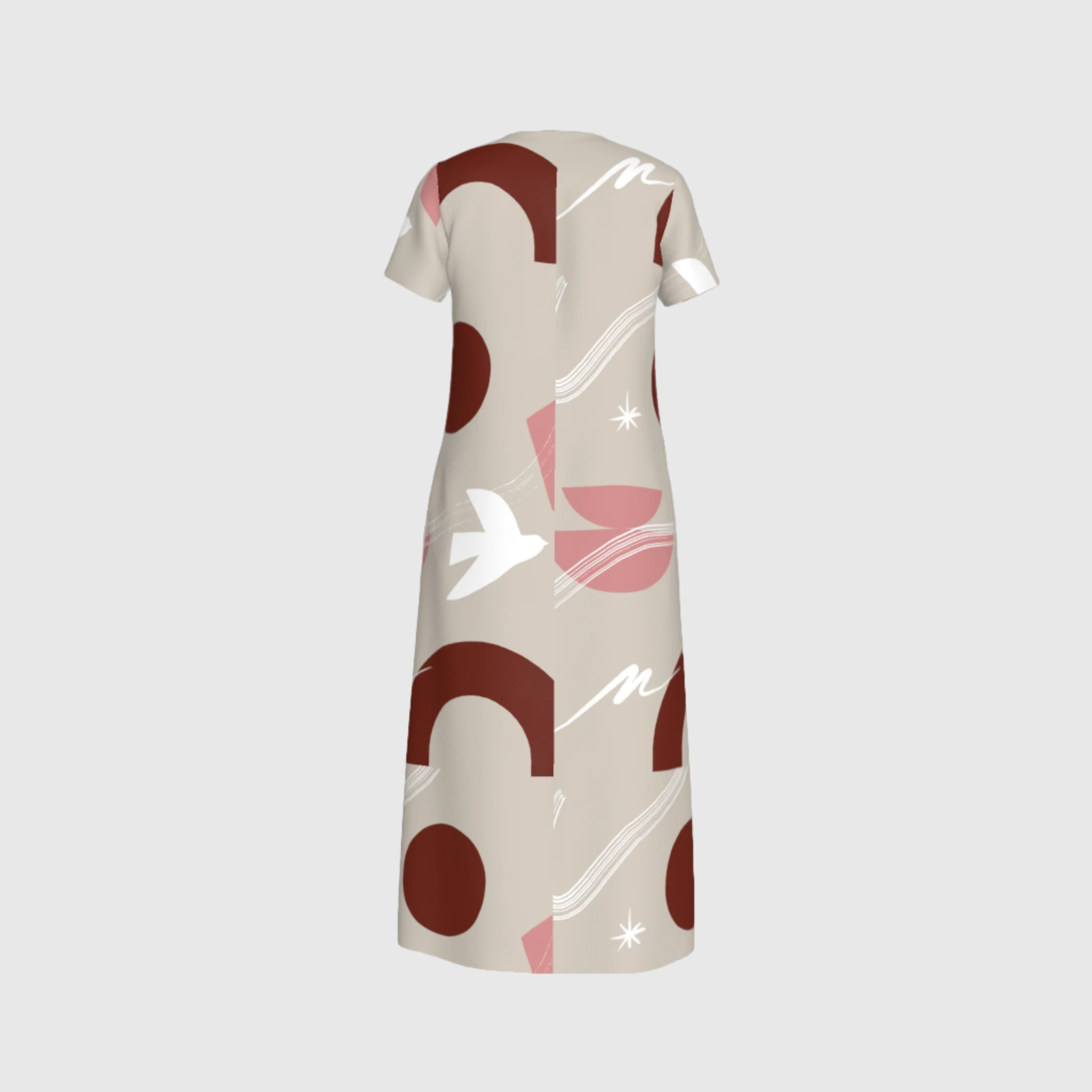 Funky Pattern A Line Dress