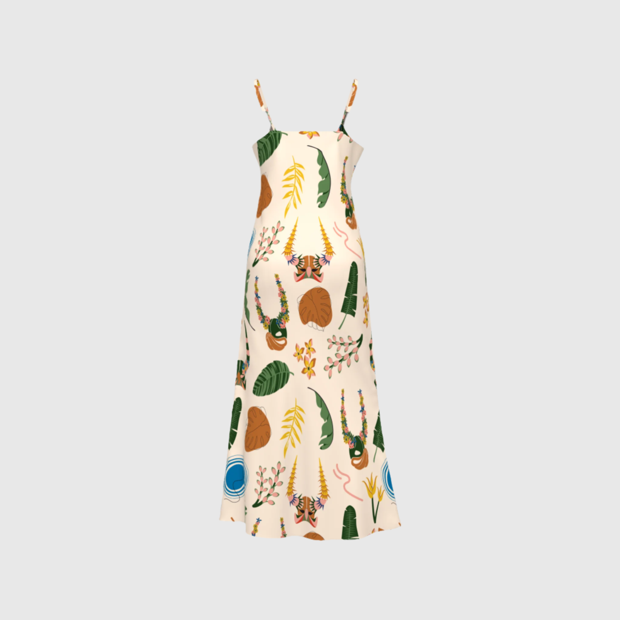 Olivia Slip dress | Carnaval print