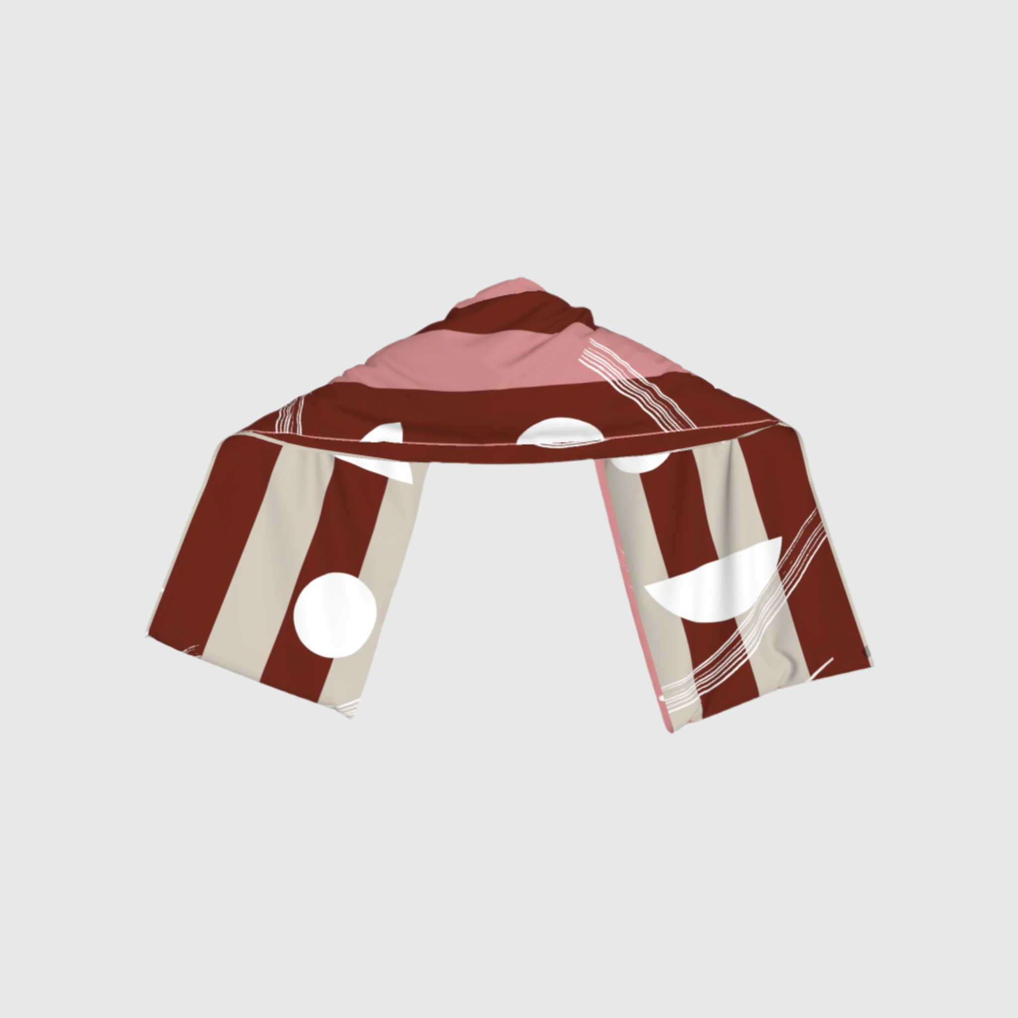 Stripes Reversible Scarf in Pure Linen