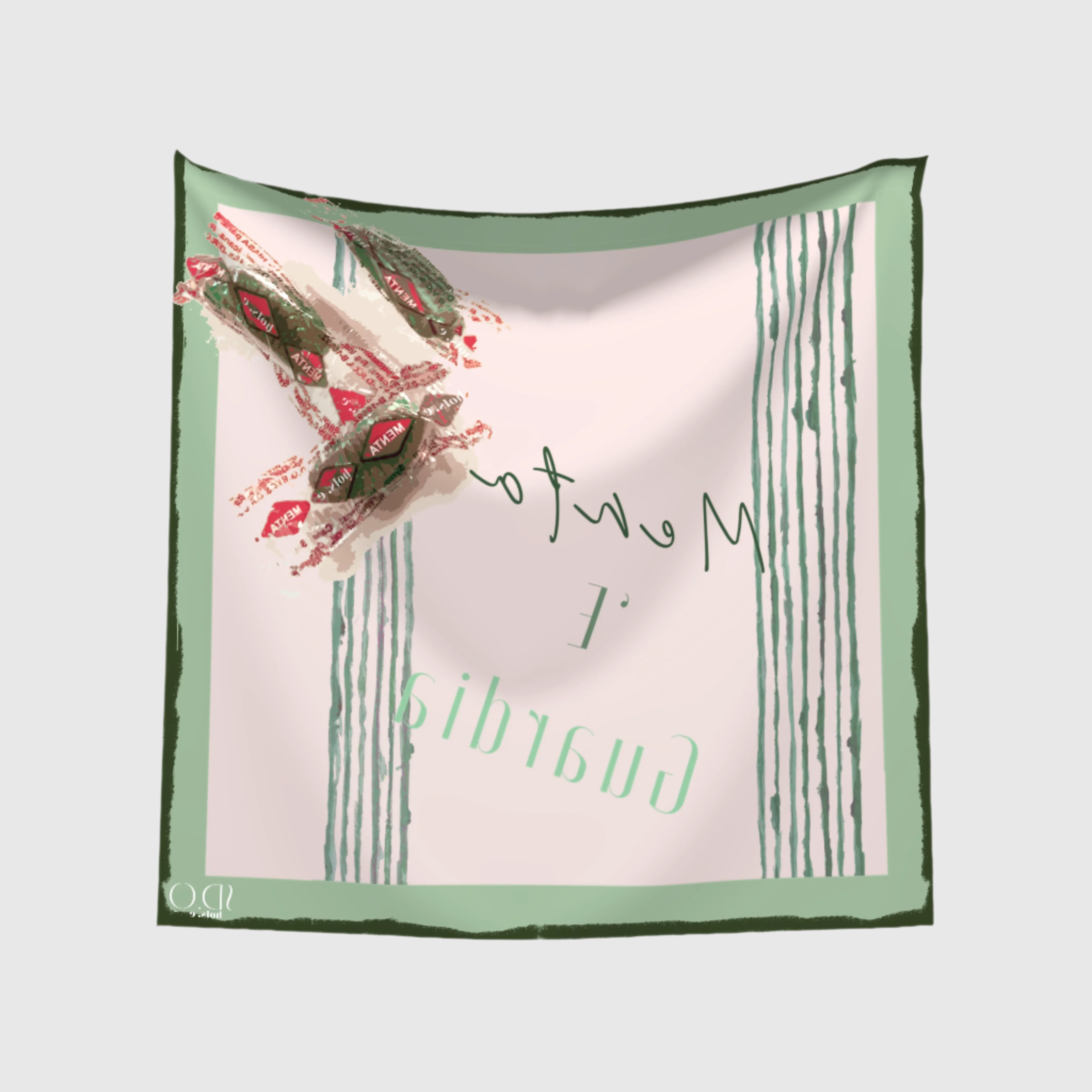 Menta e' Guardia Rosé Scarf