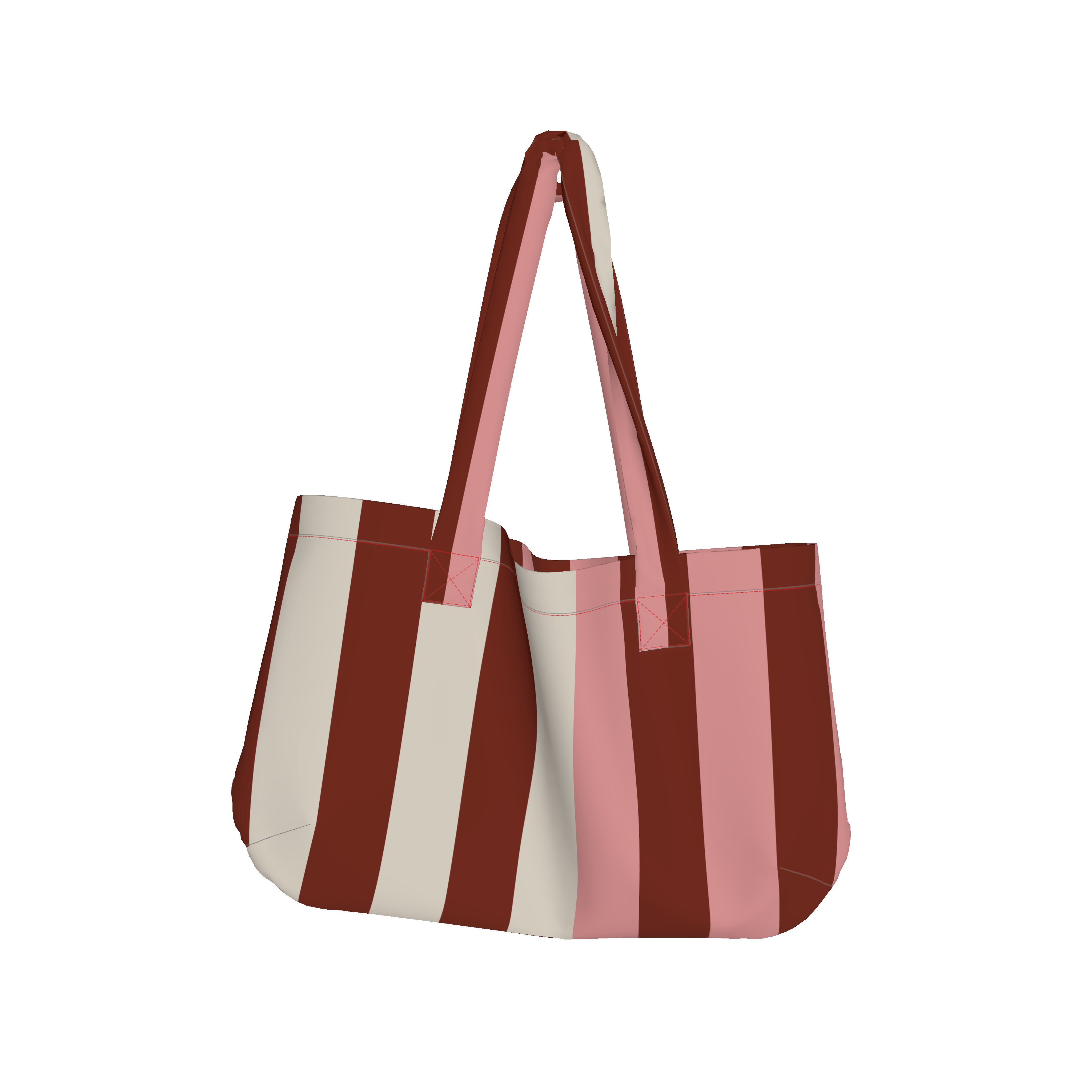 Funky Stripes Large Tote Bag