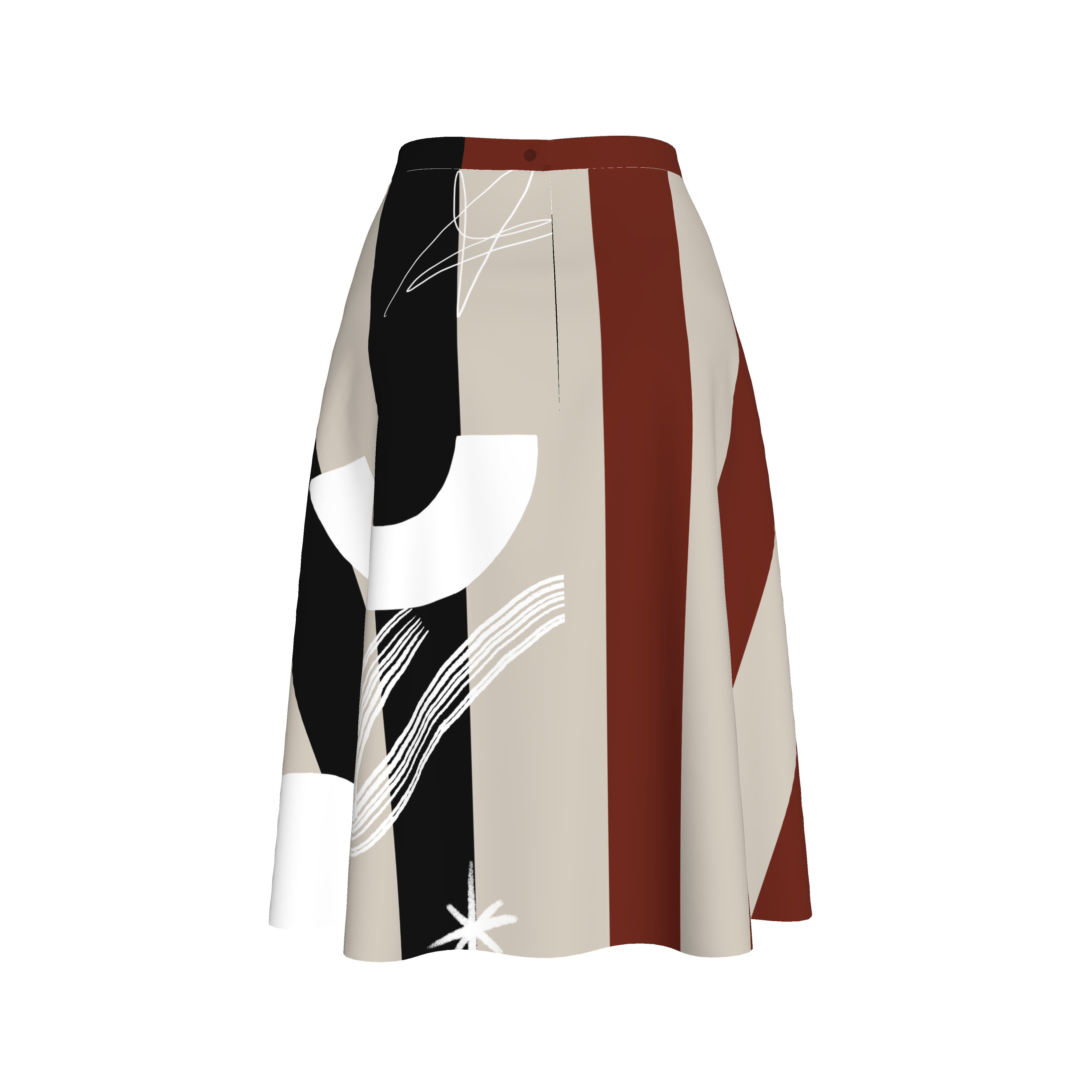 Circle Skirt - Funky Lines