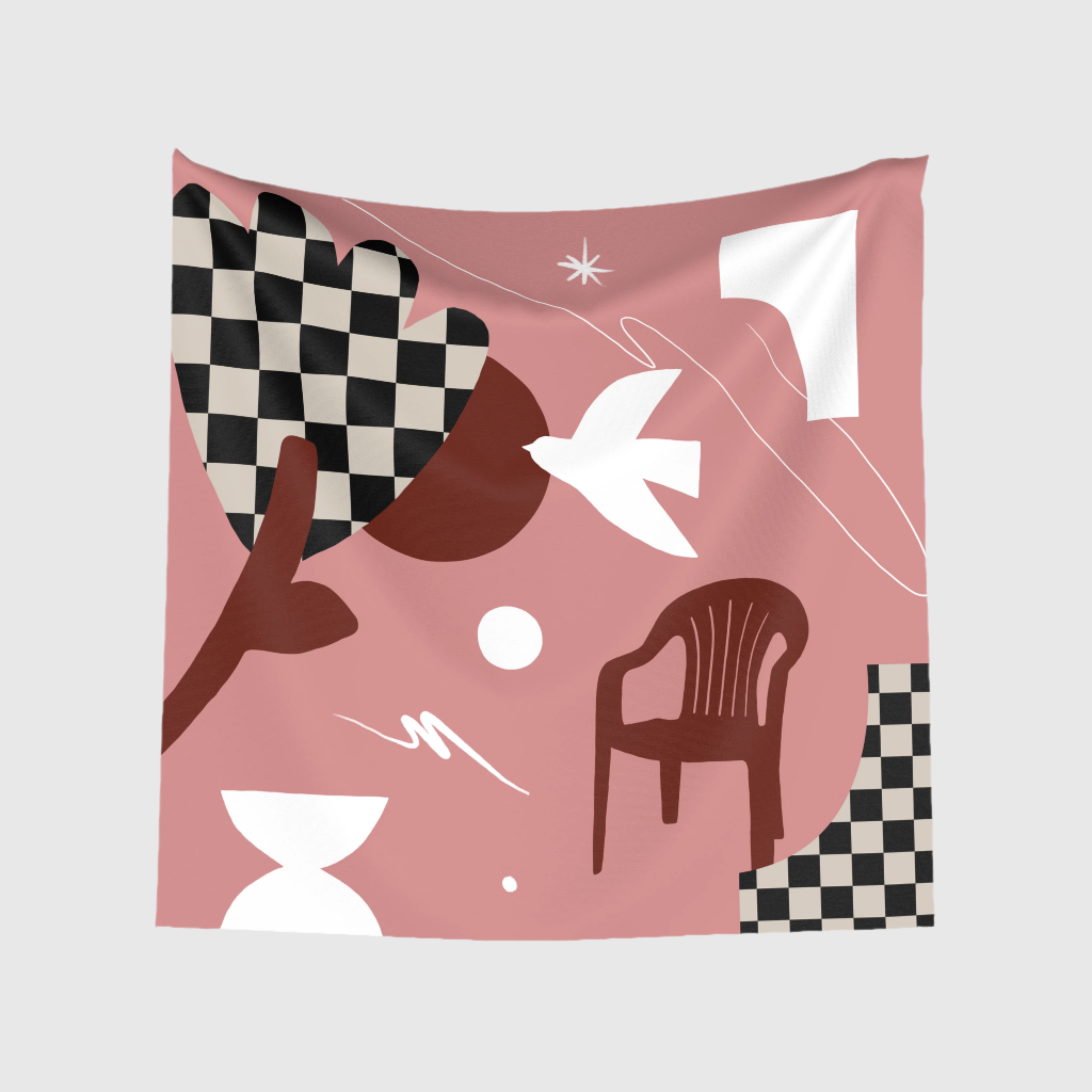 Square Scarf in Fine Silk Charmeuse