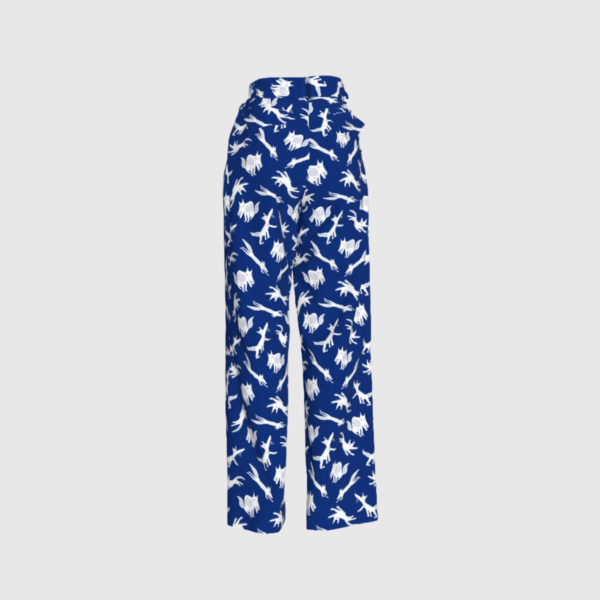 Blue Foxes Pleated Pants