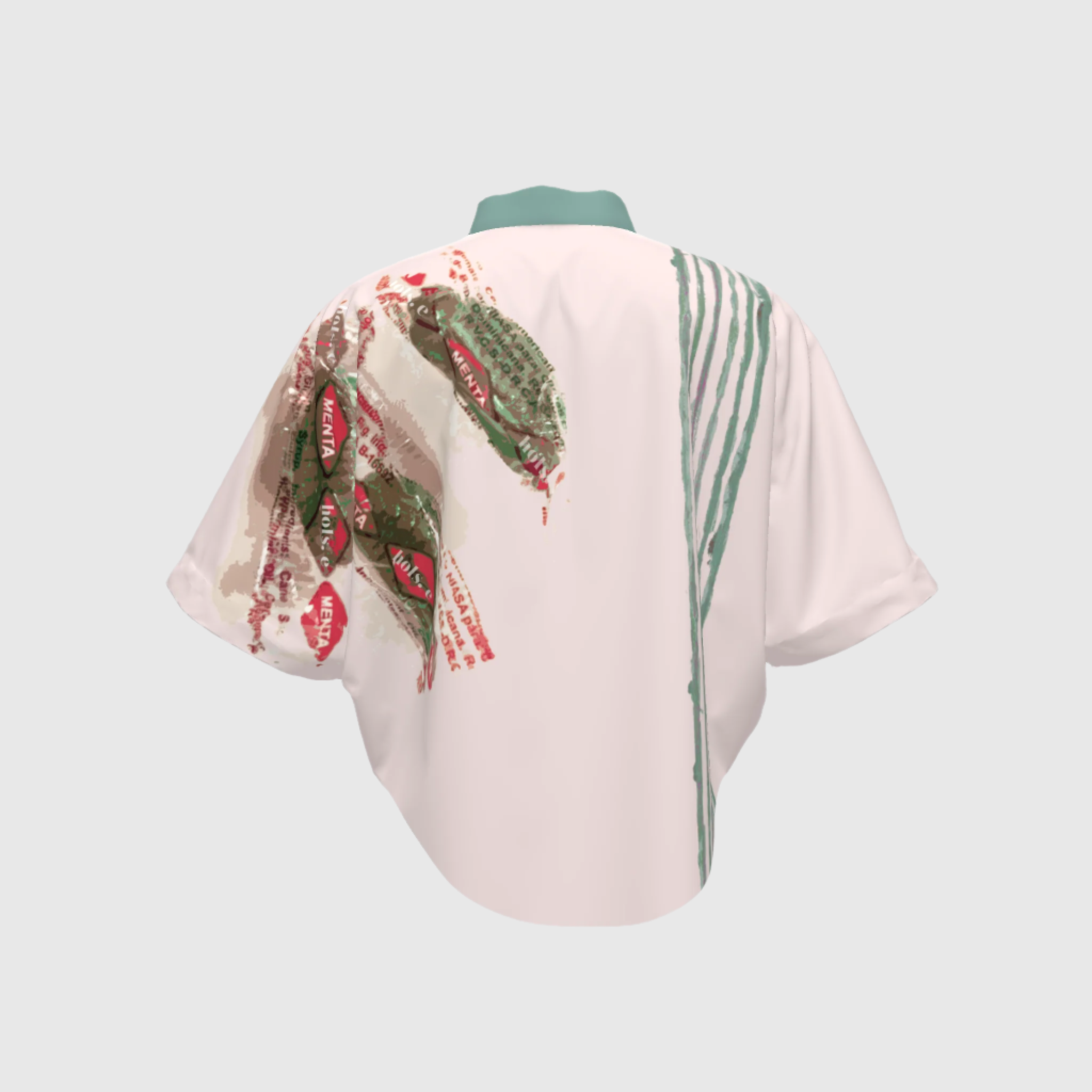 Menta Rose Guardia Crop Kimono