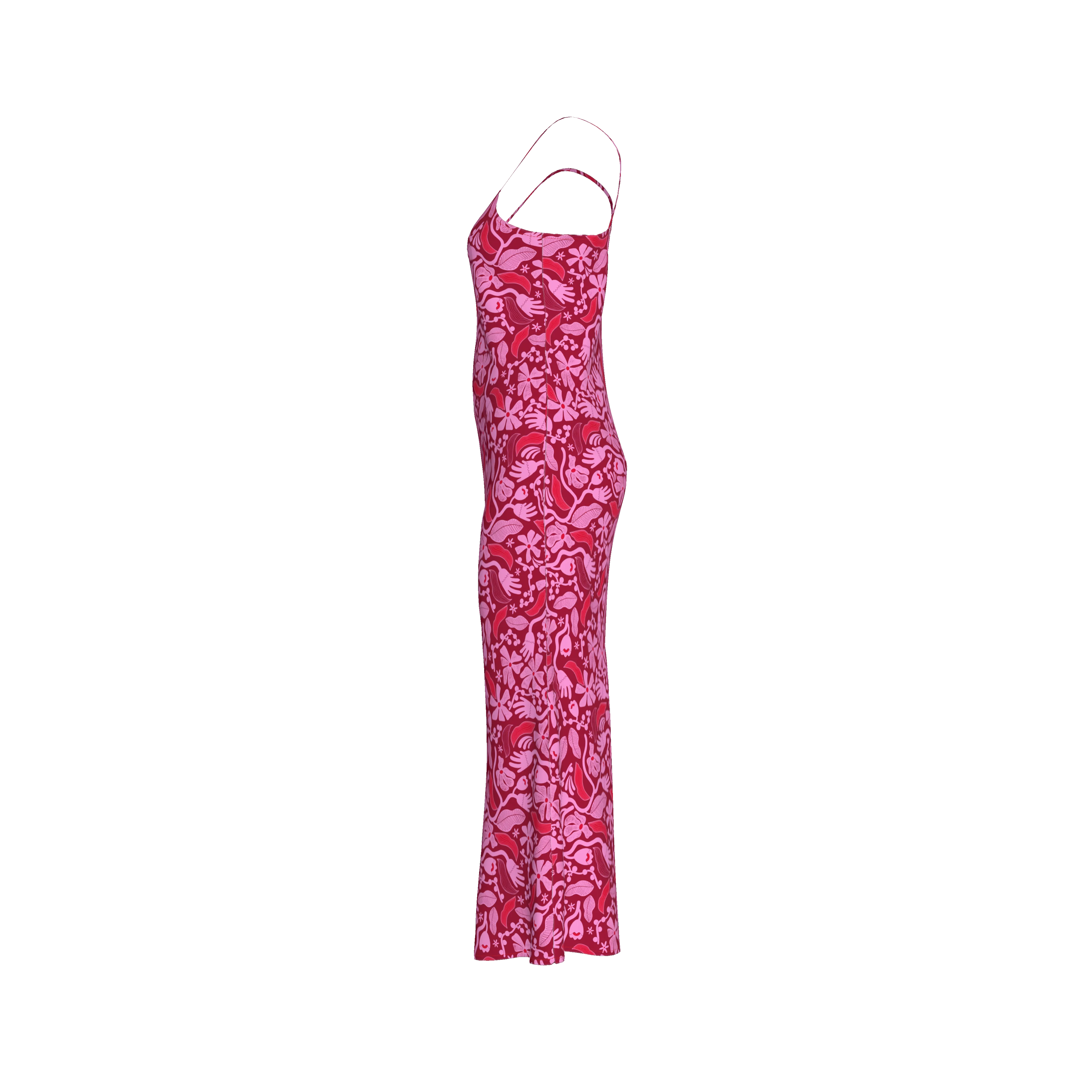 Slip Dress - Flower Magenta dress