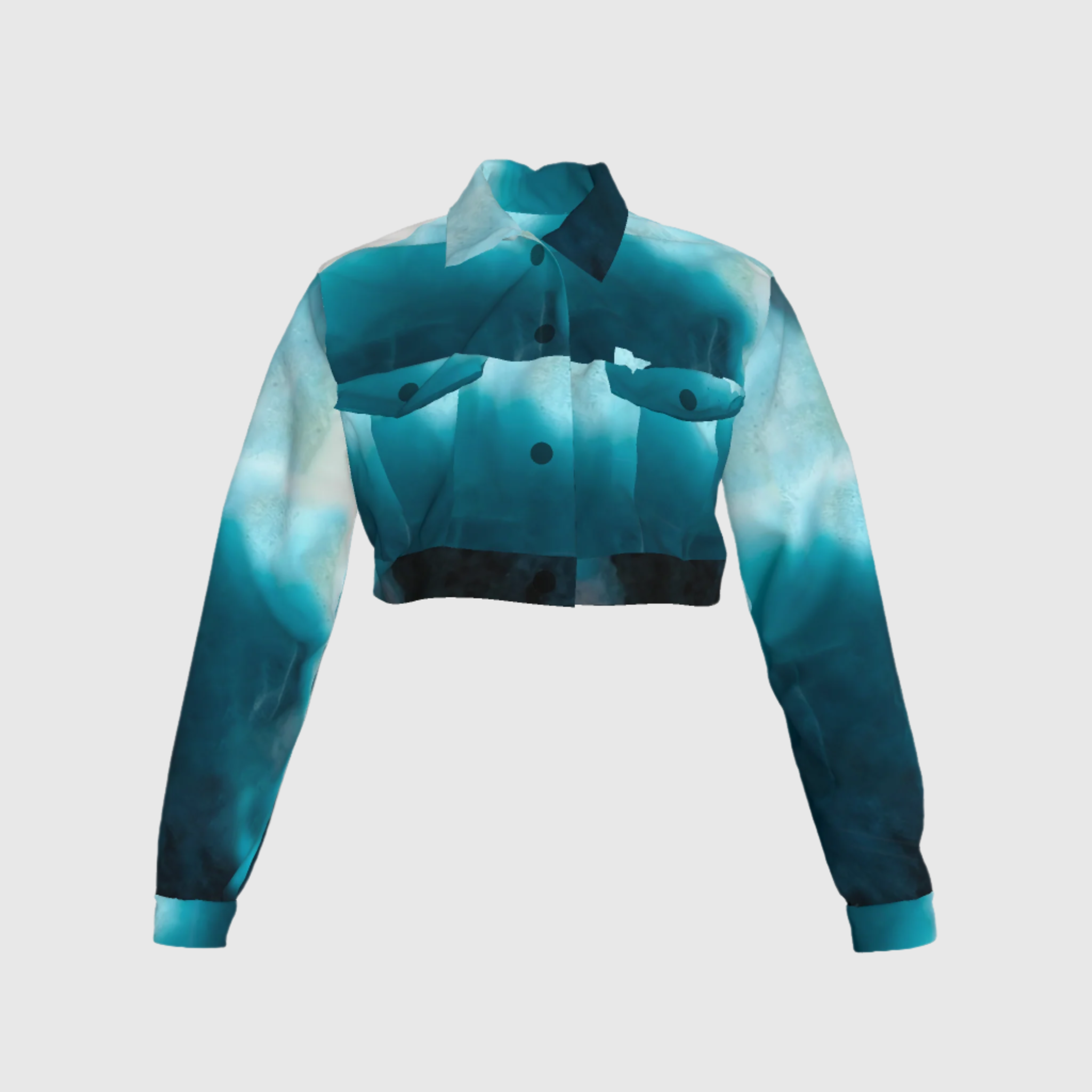 Dark Larimar Crop Jacket