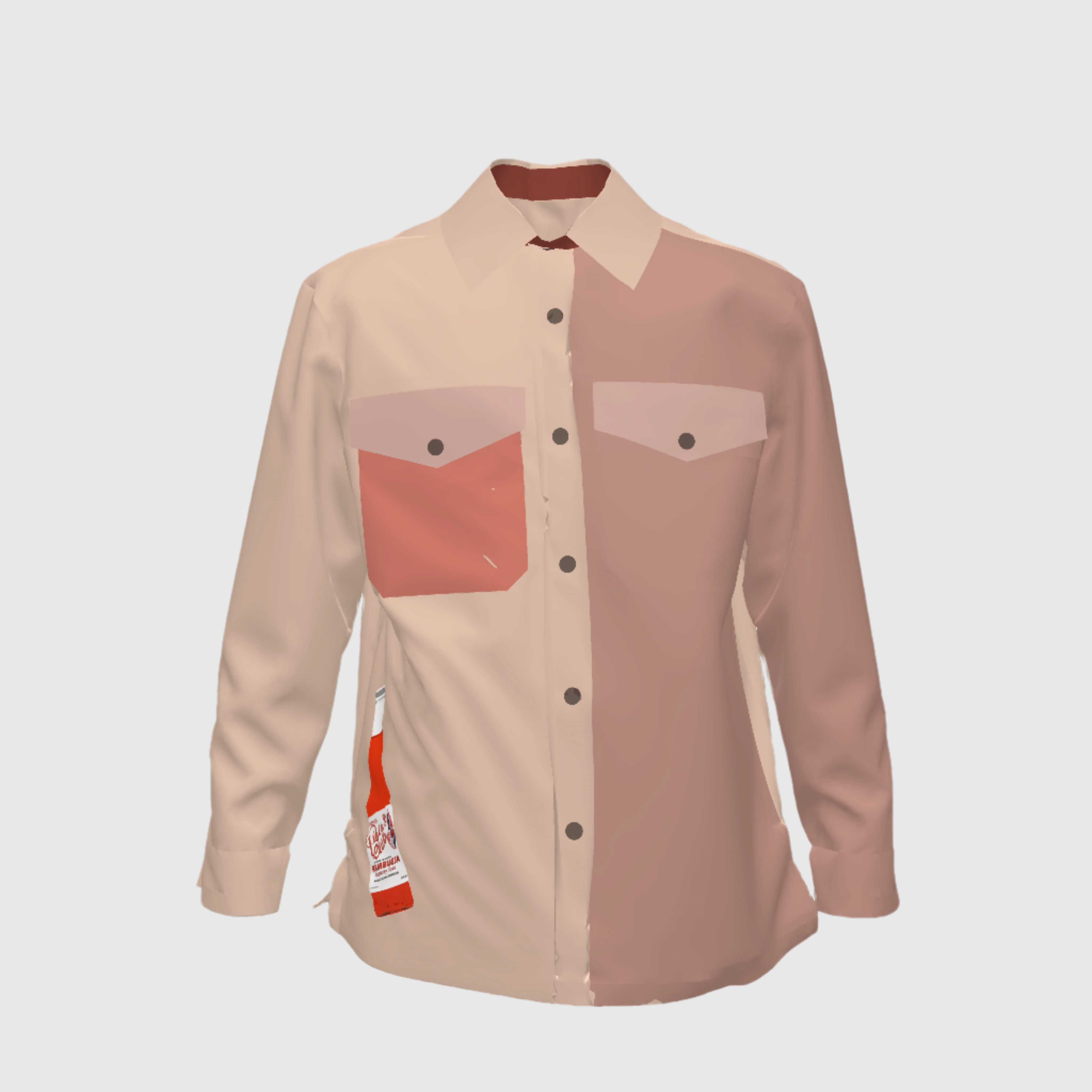 Red Country Club Shirt Jacket