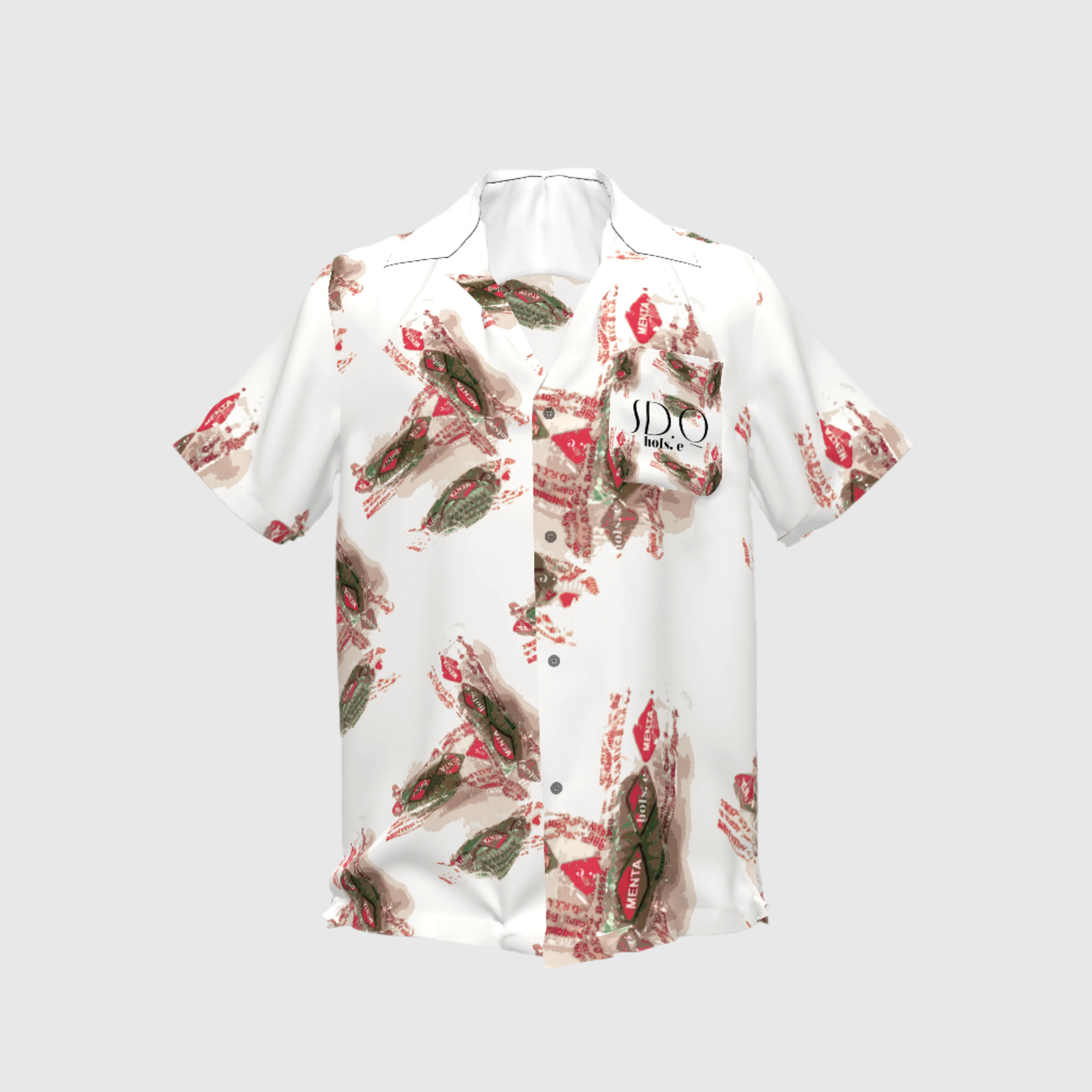 Menta'e Guardia Print Vintage Shirt