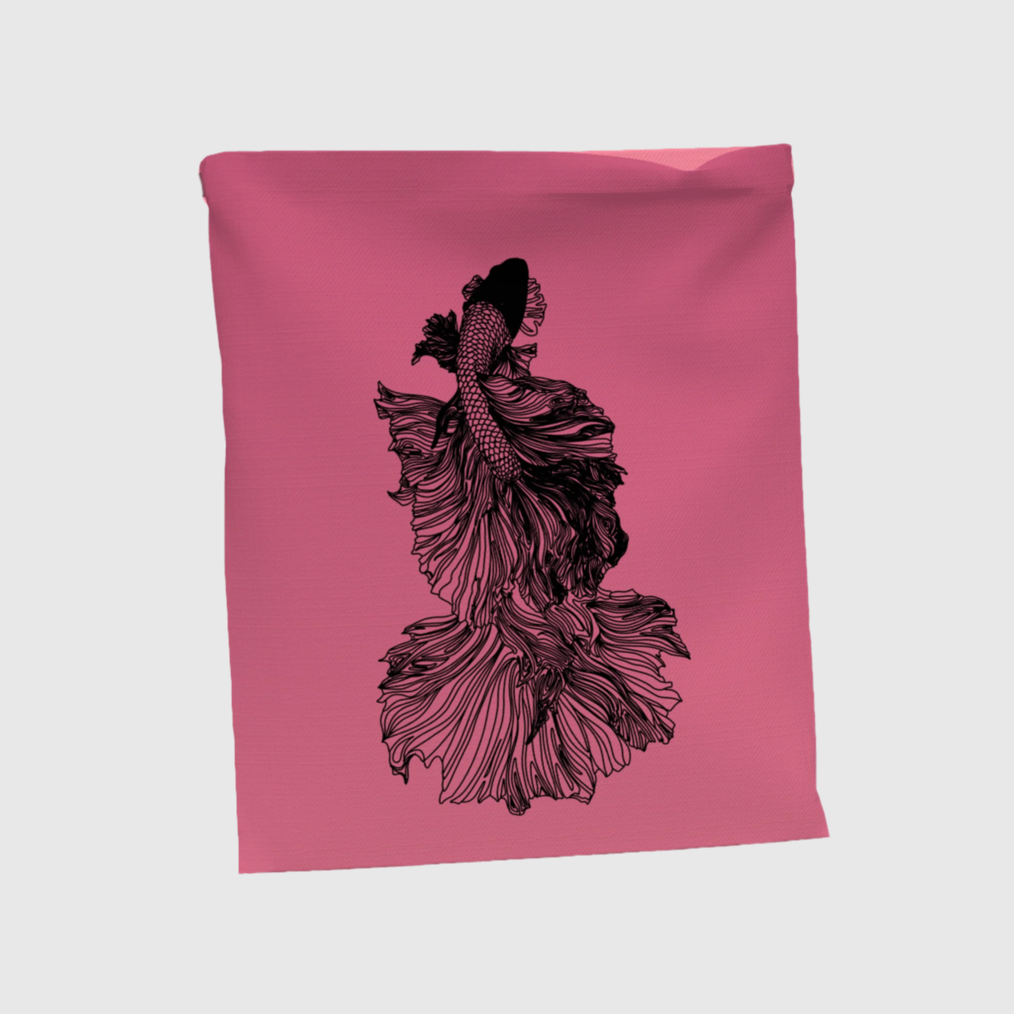 Black Betta Cloth In Salinas Pink