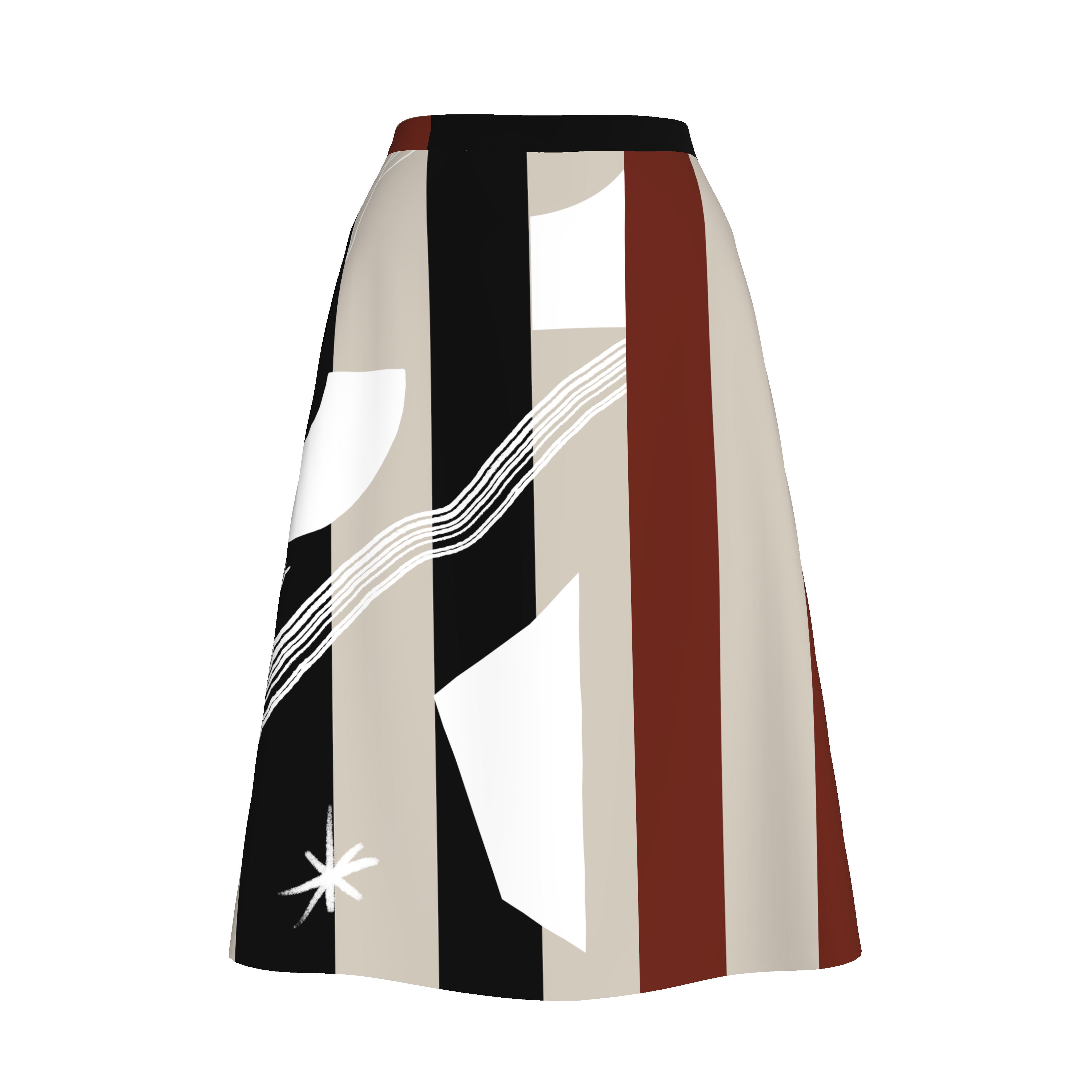 Circle Skirt - Funky Lines