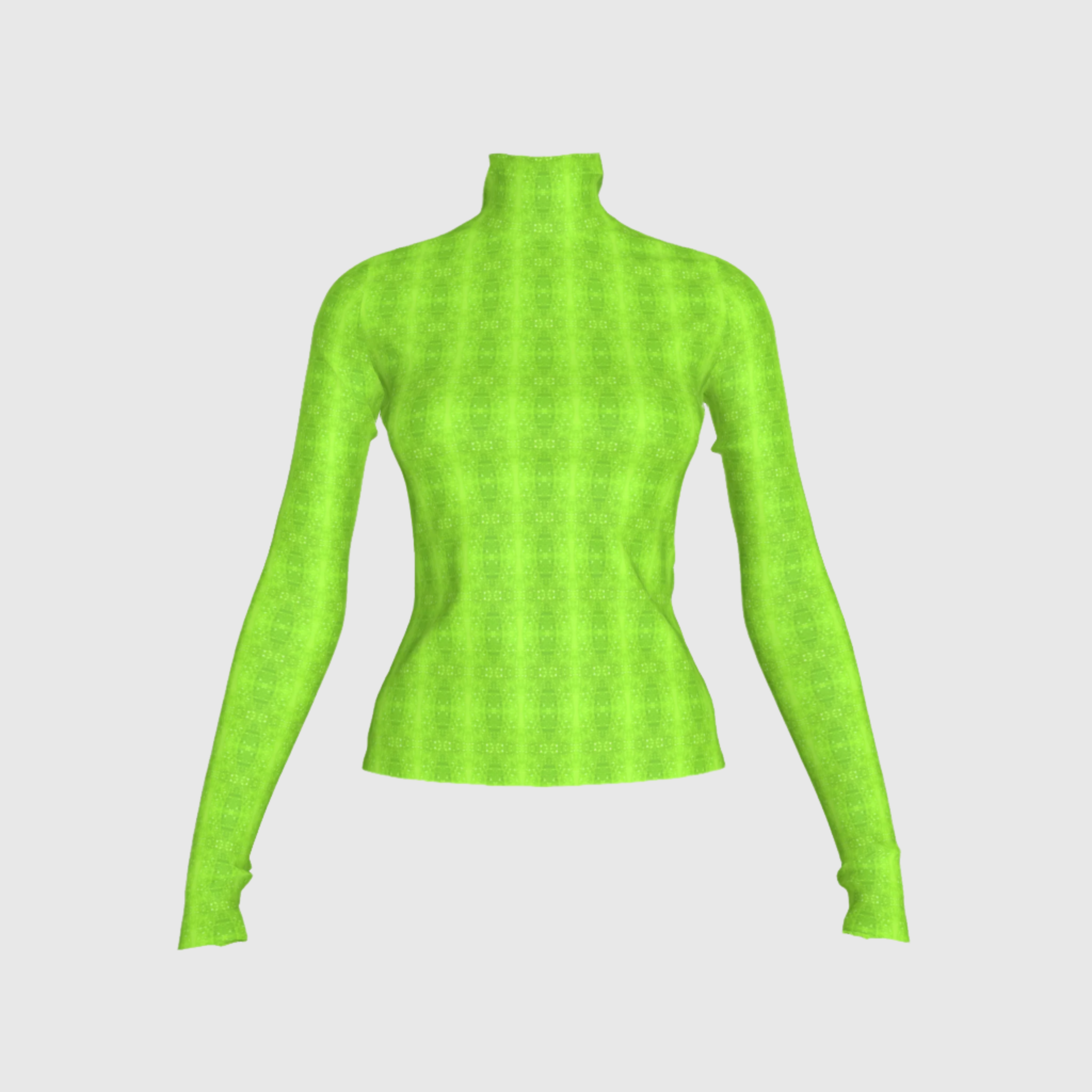 Acid Green Turtle Neck