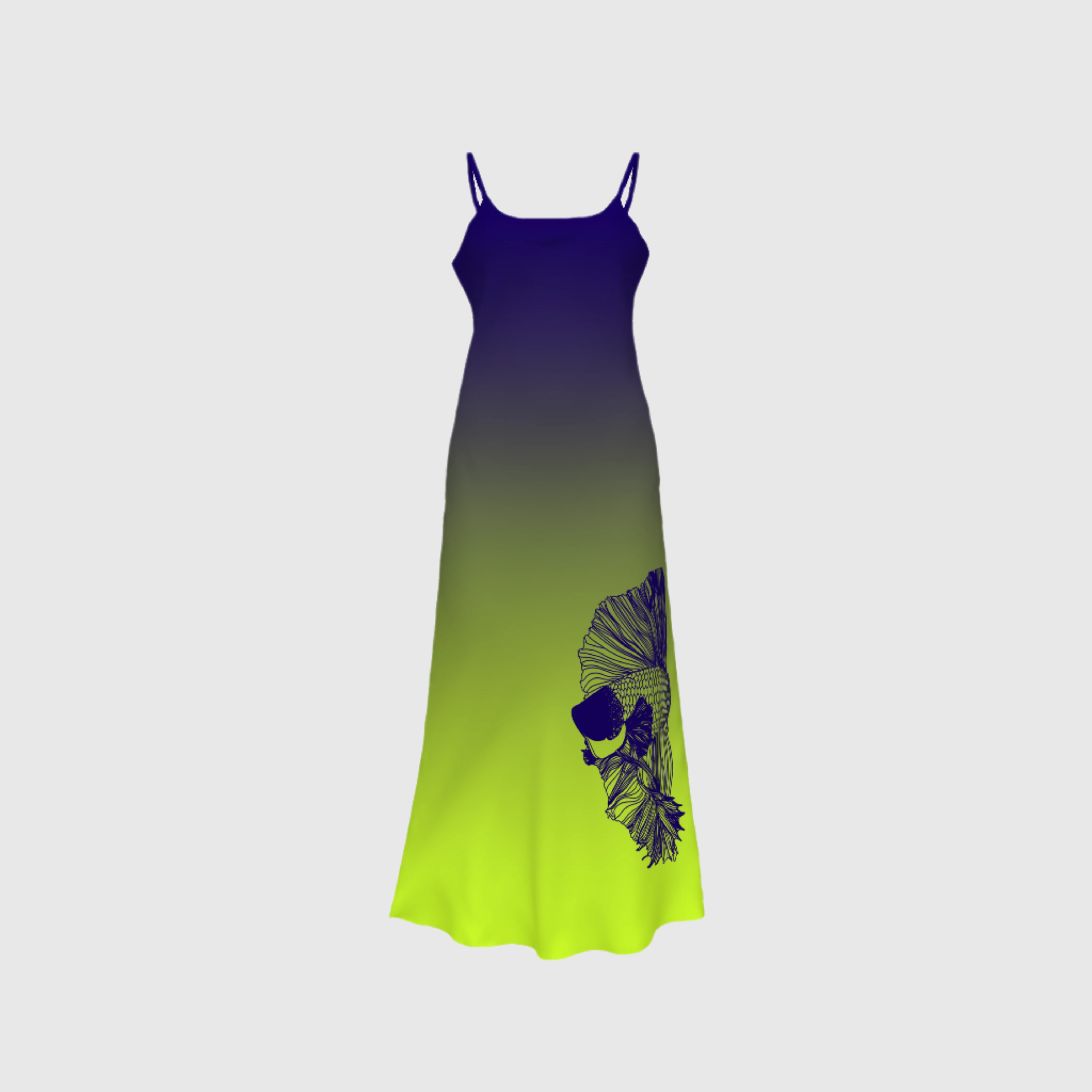 Slip Dress Betta In Nightfall Print