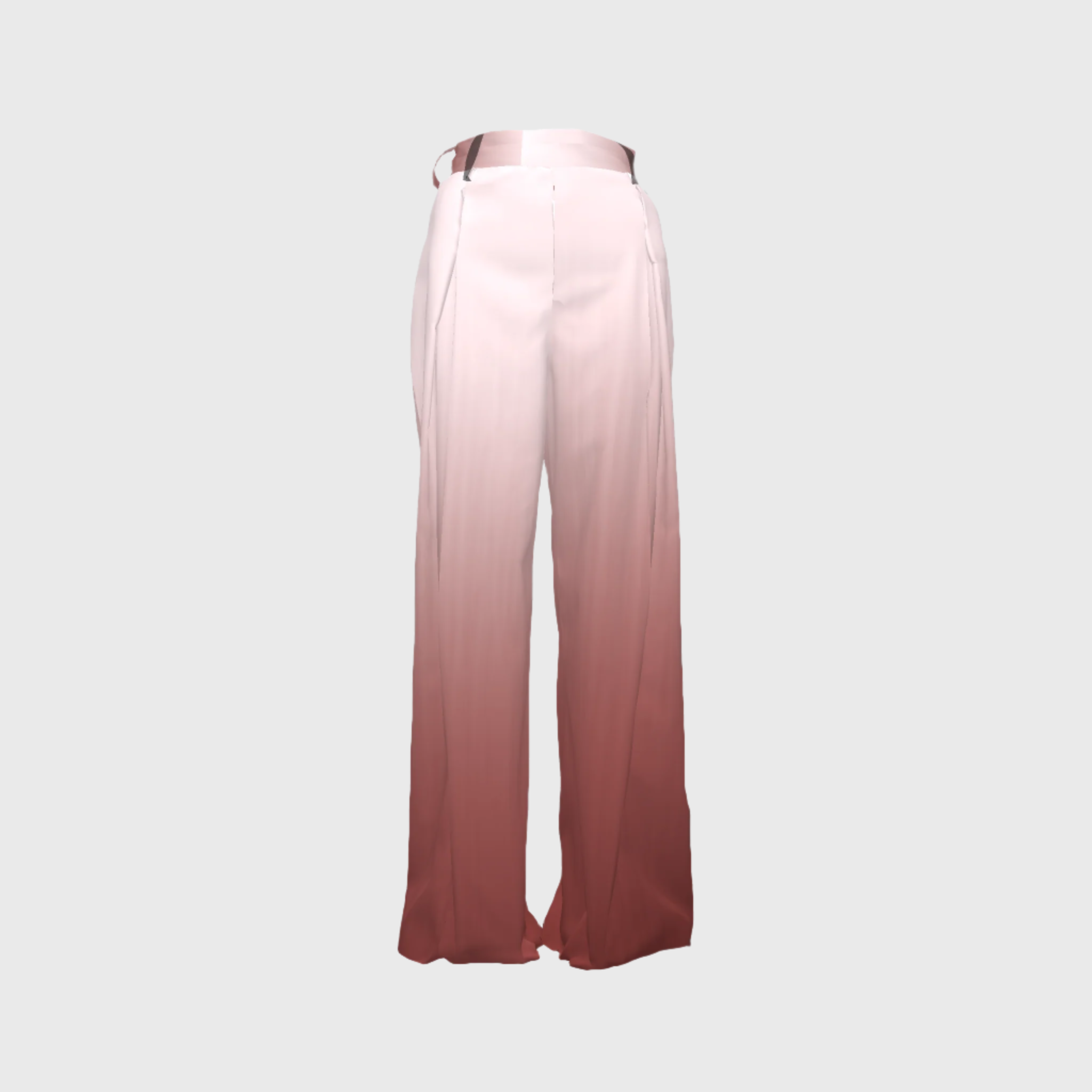 Long Degradado Pink Pleated Pant