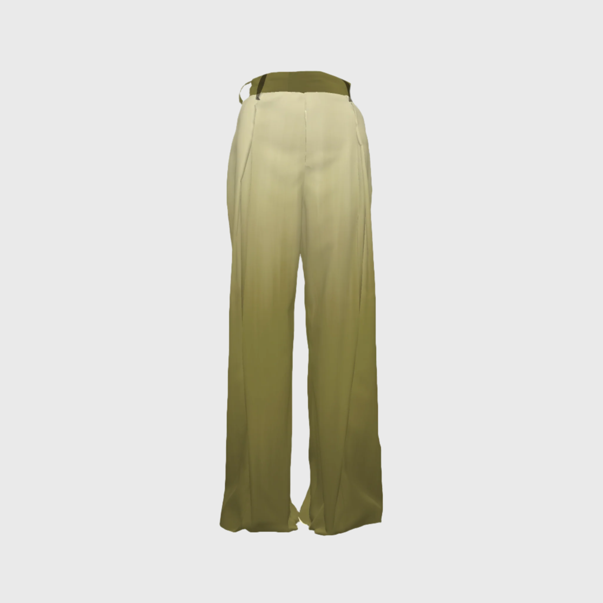 Long Verdemente Pleated Pant