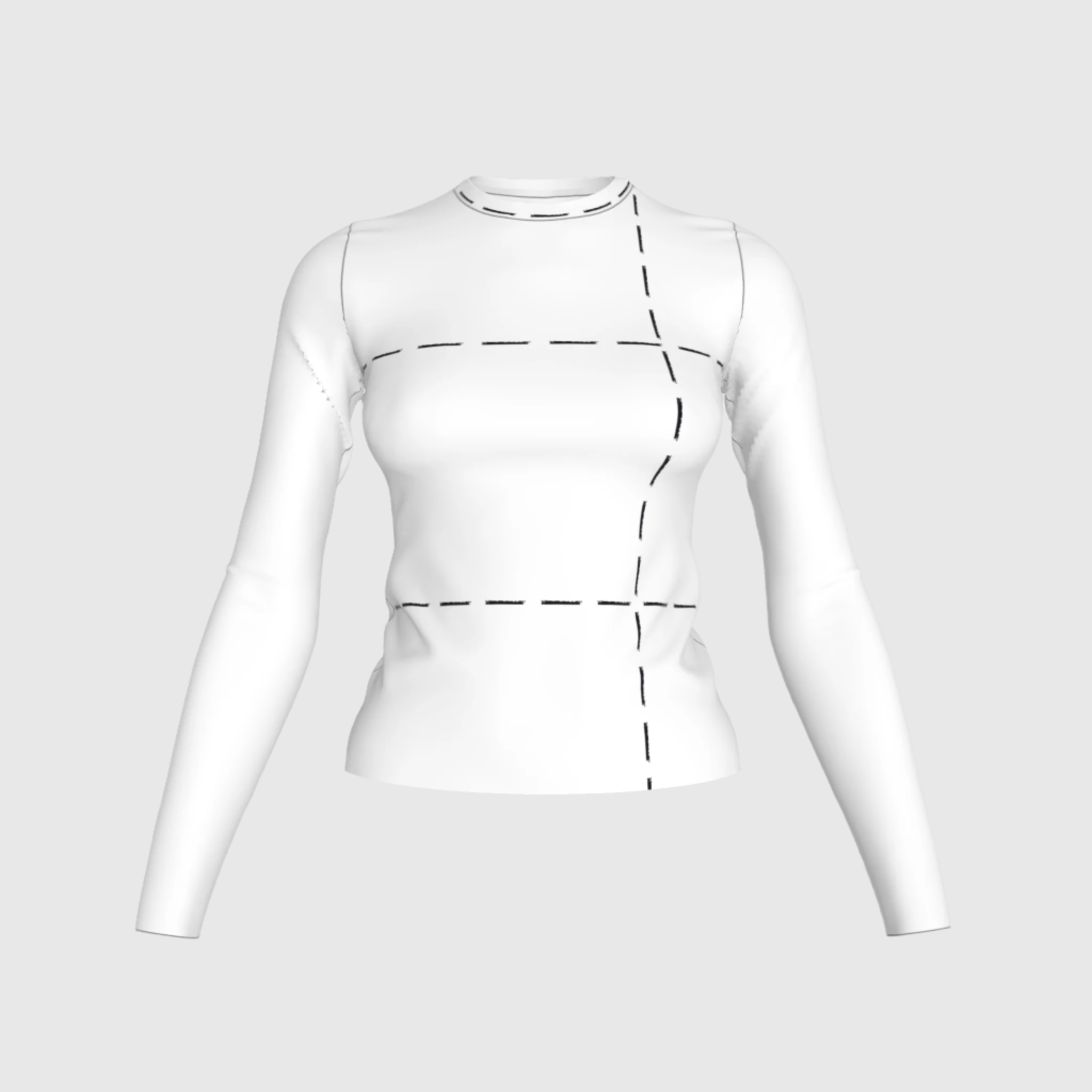 Lapaix Essentials Stitch Top in White