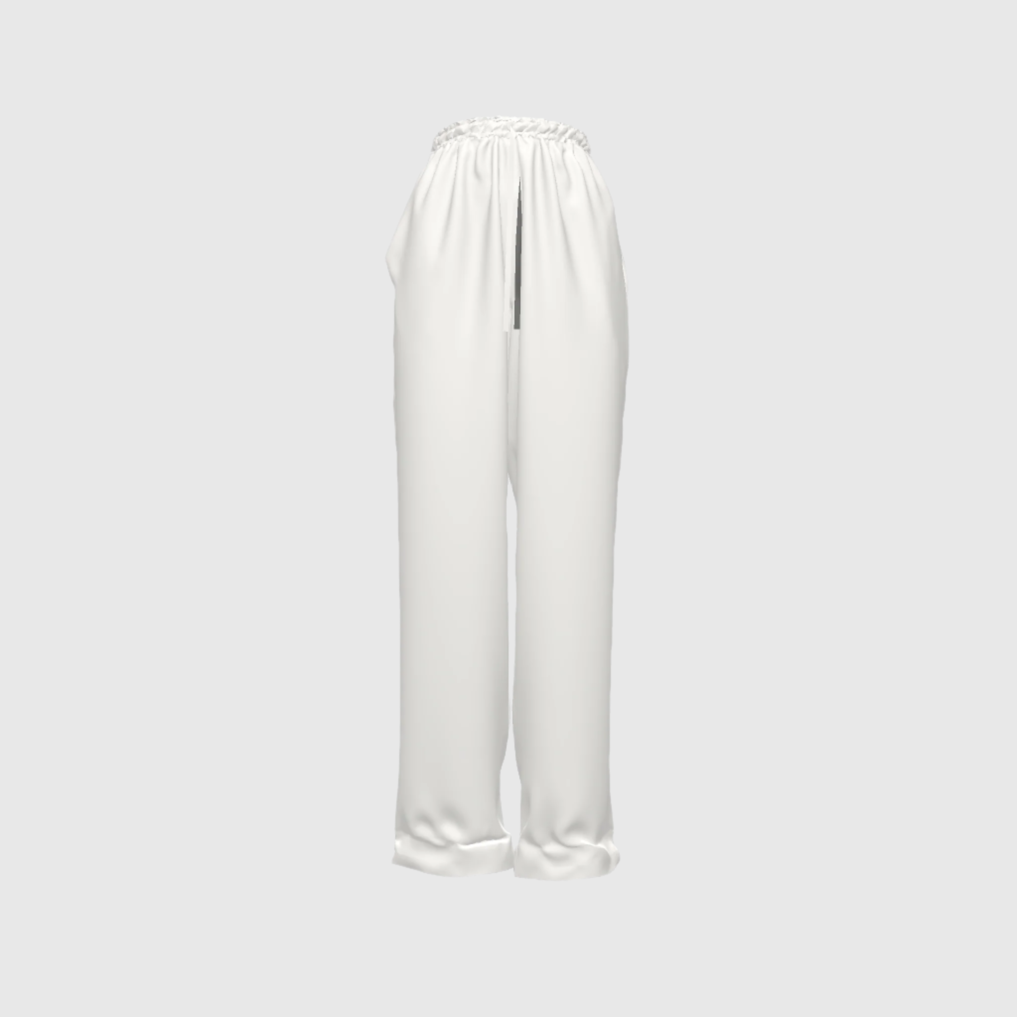 Off-White Light Pants in Raw Cotton