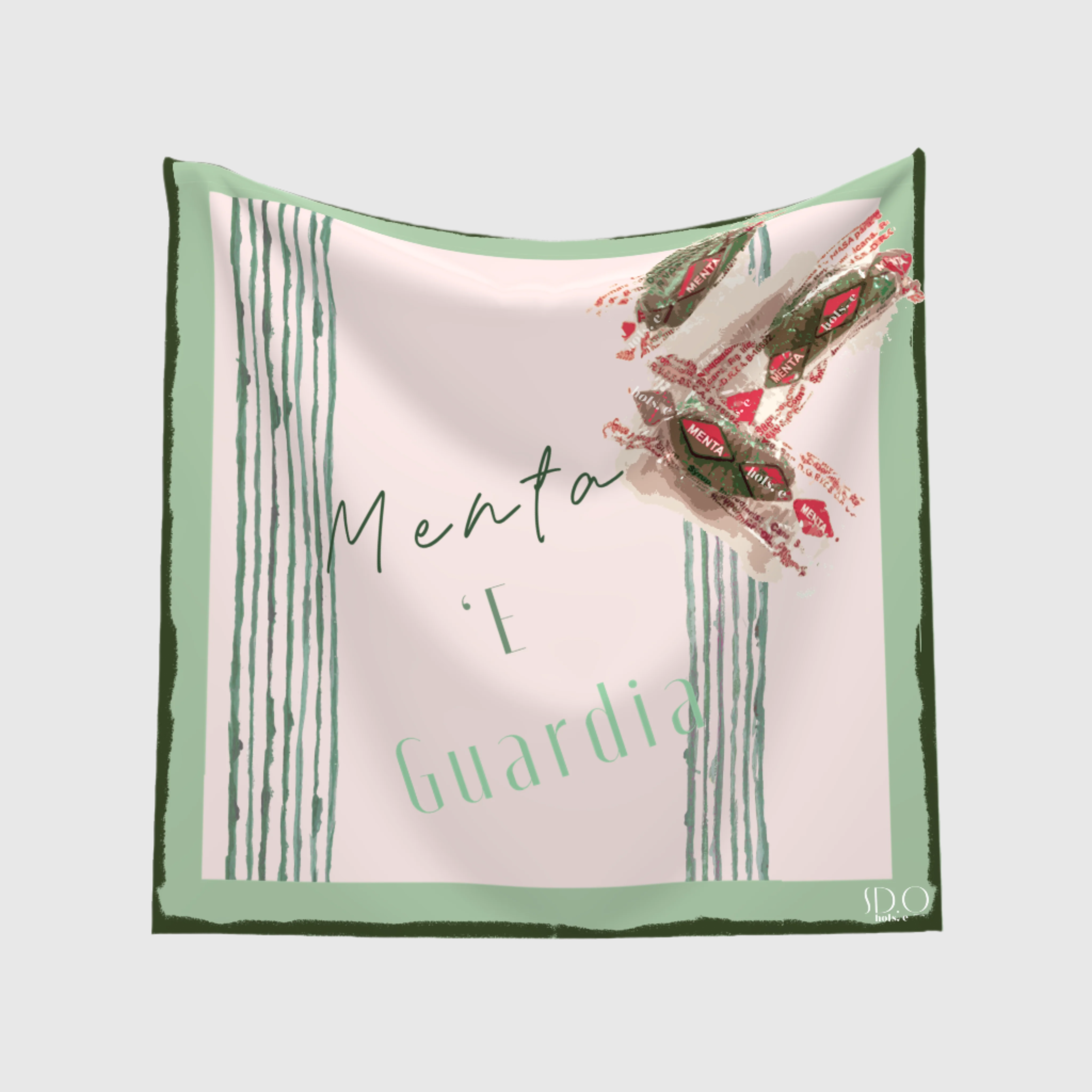 Menta e' Guardia Rosé Scarf