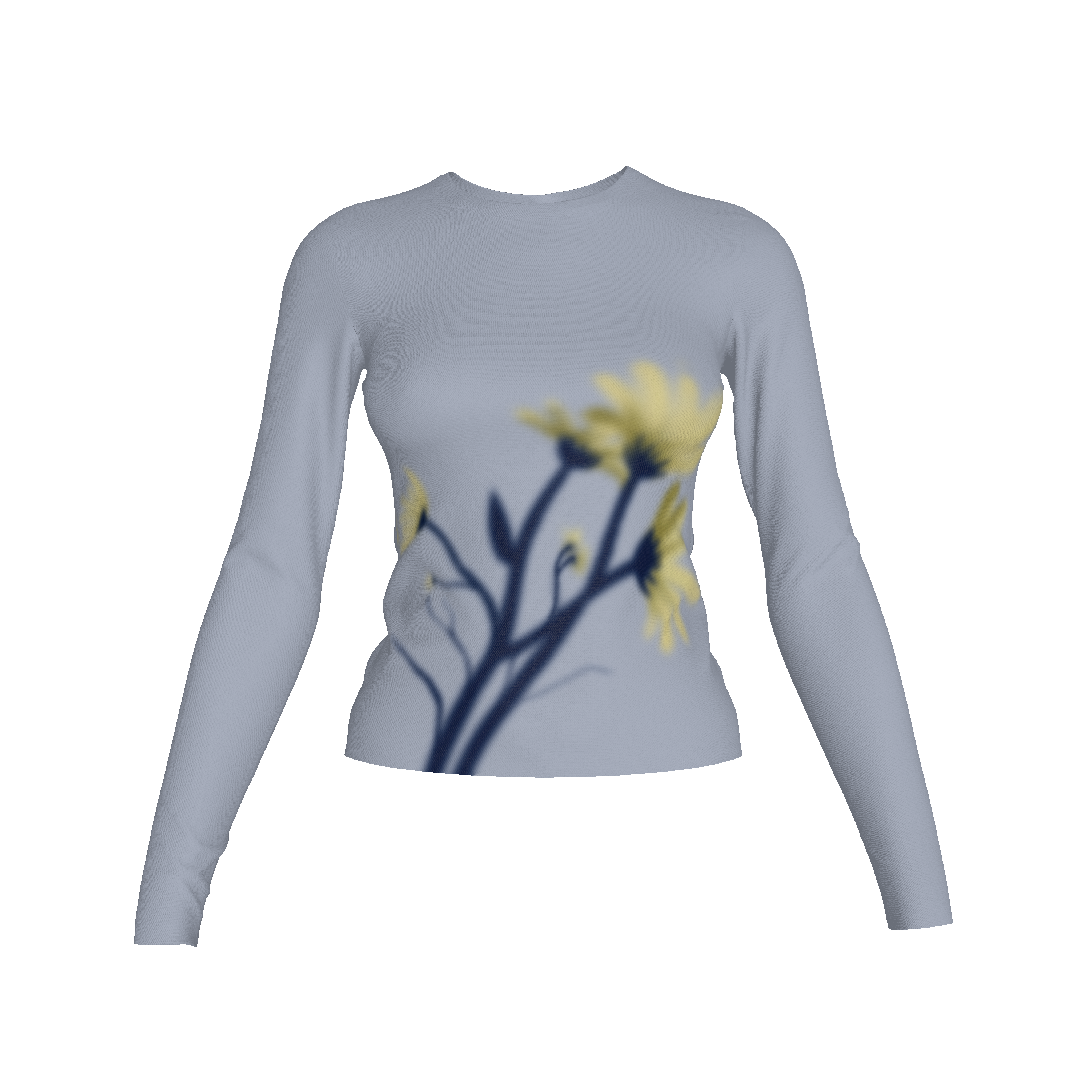 Motion Blur Flowers Long Sleeve