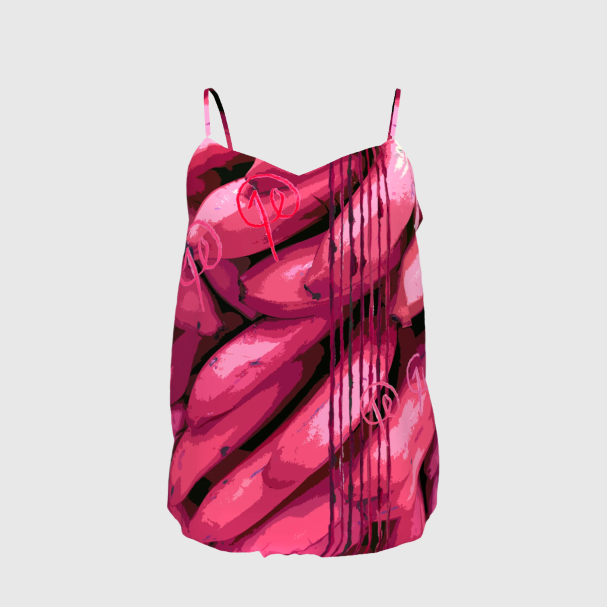 Pink APlatano' Stretch Cami