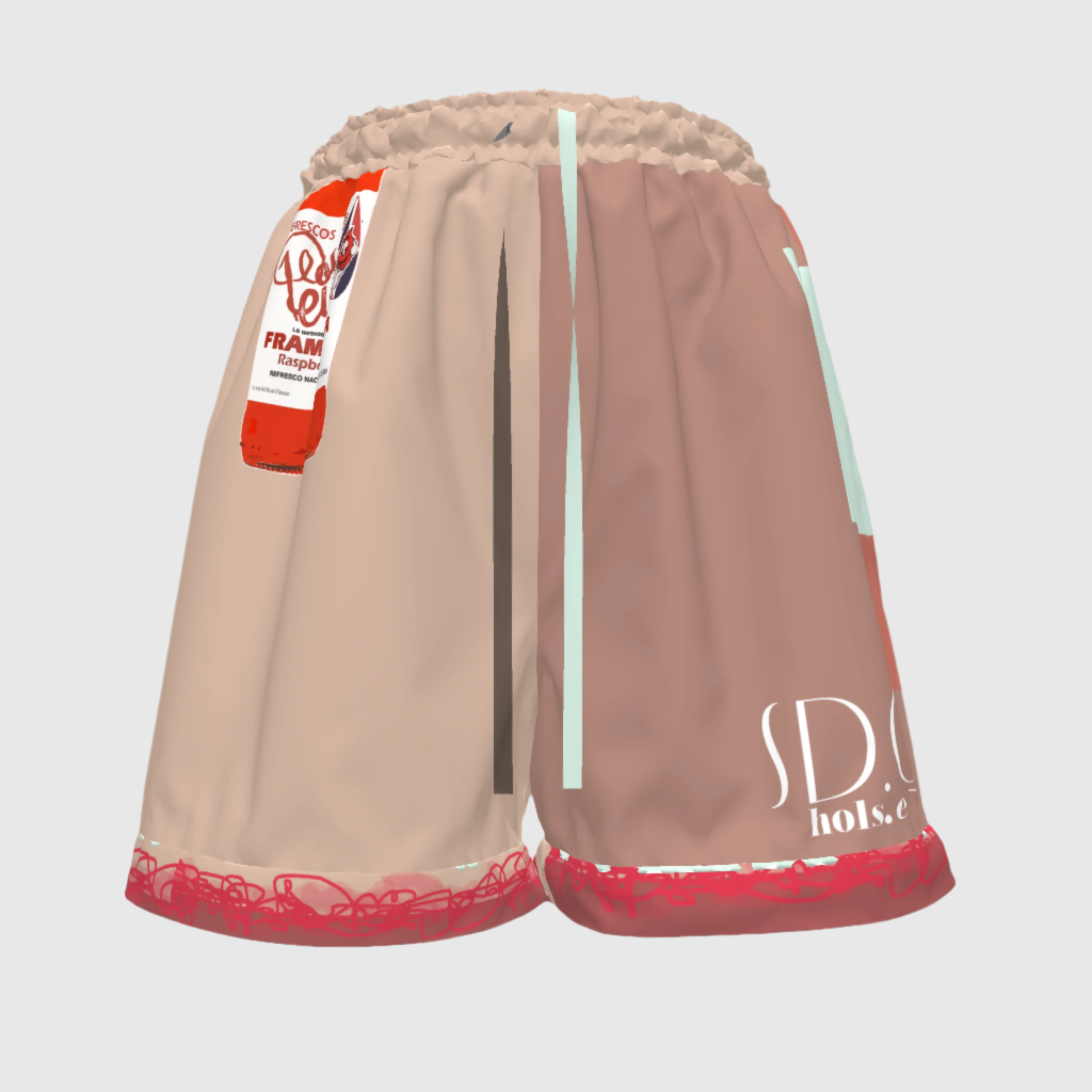 Club Rasberry Draw String Shorts