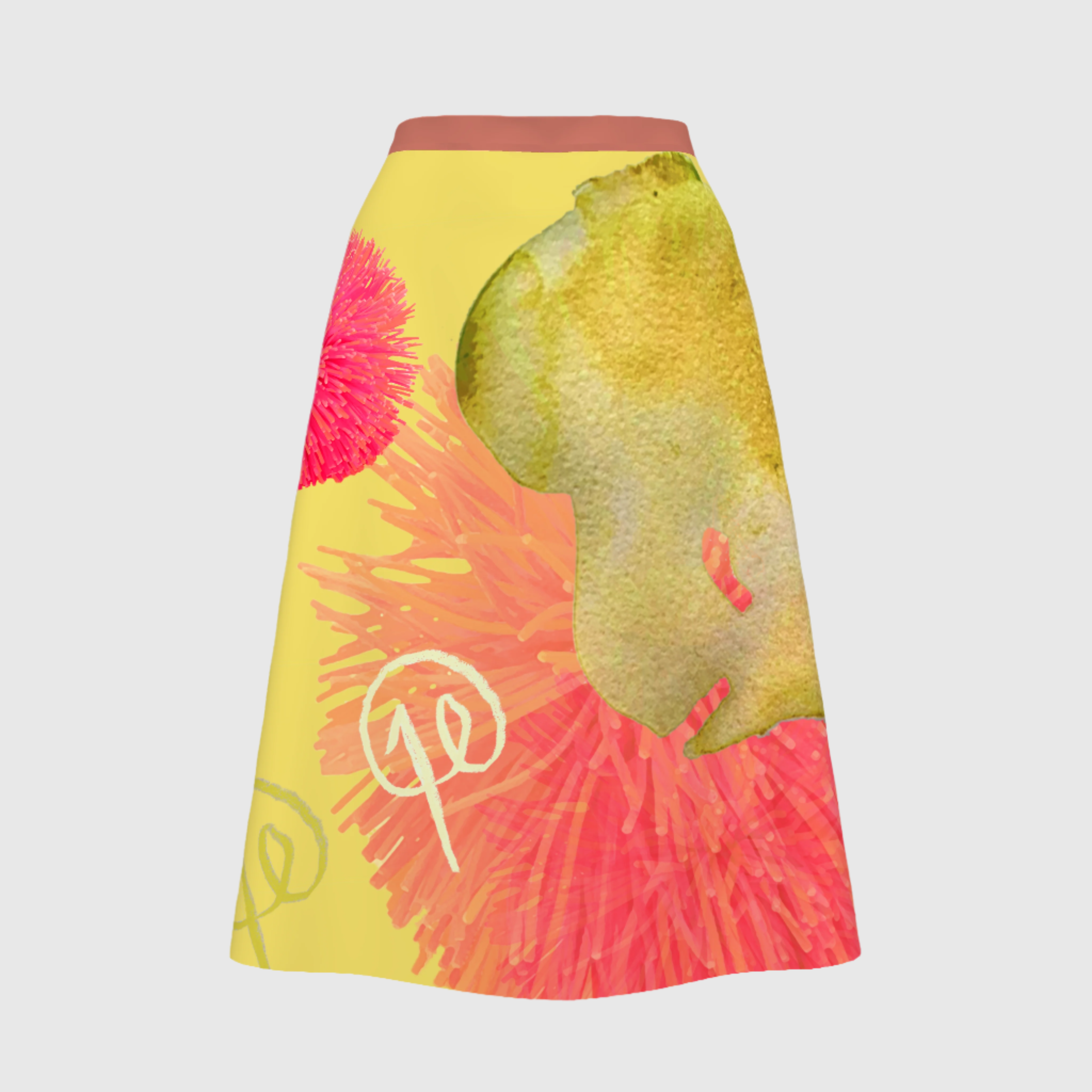 Strawberry Lime Koosh Skirt