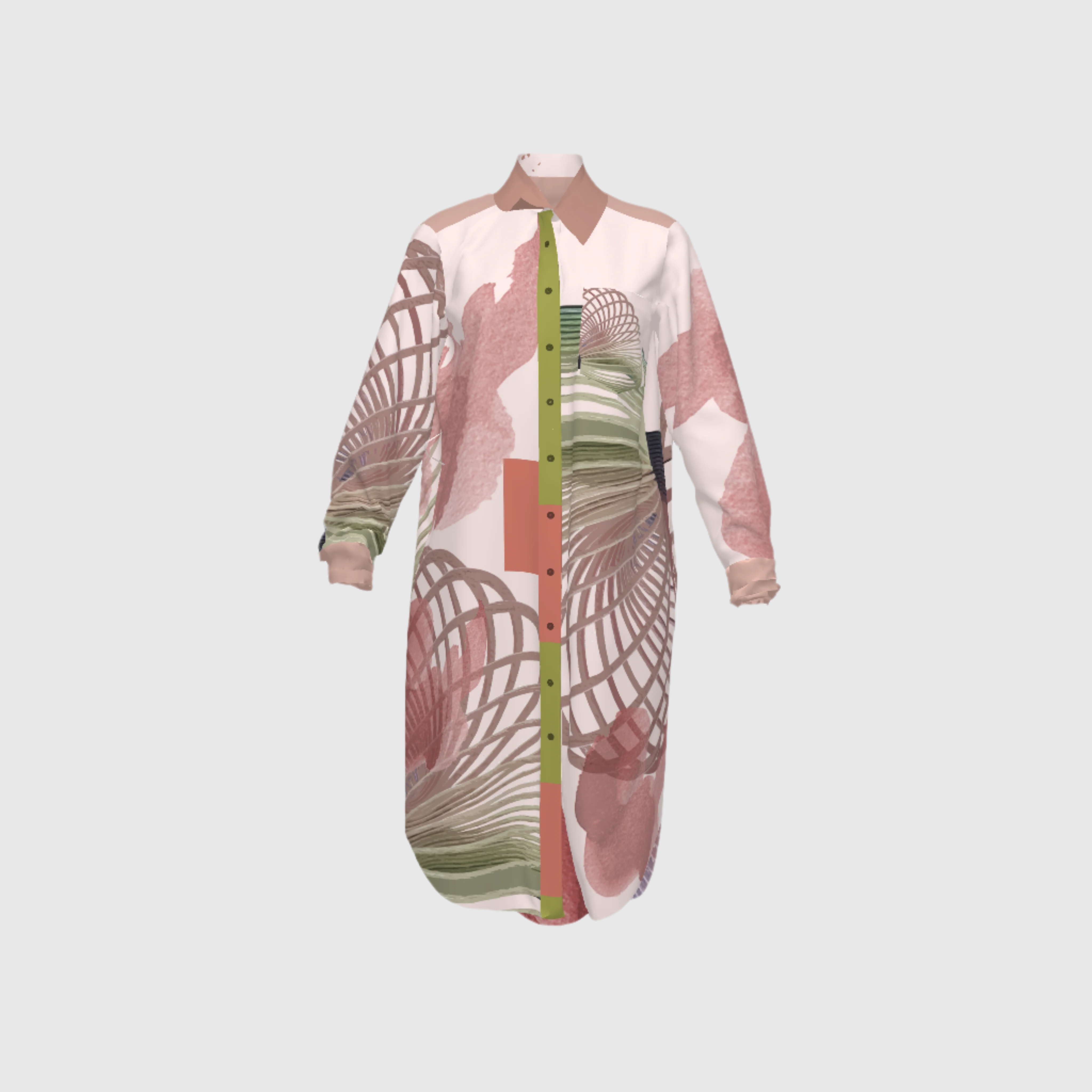 Nude Slinky Women's Shirt Dress