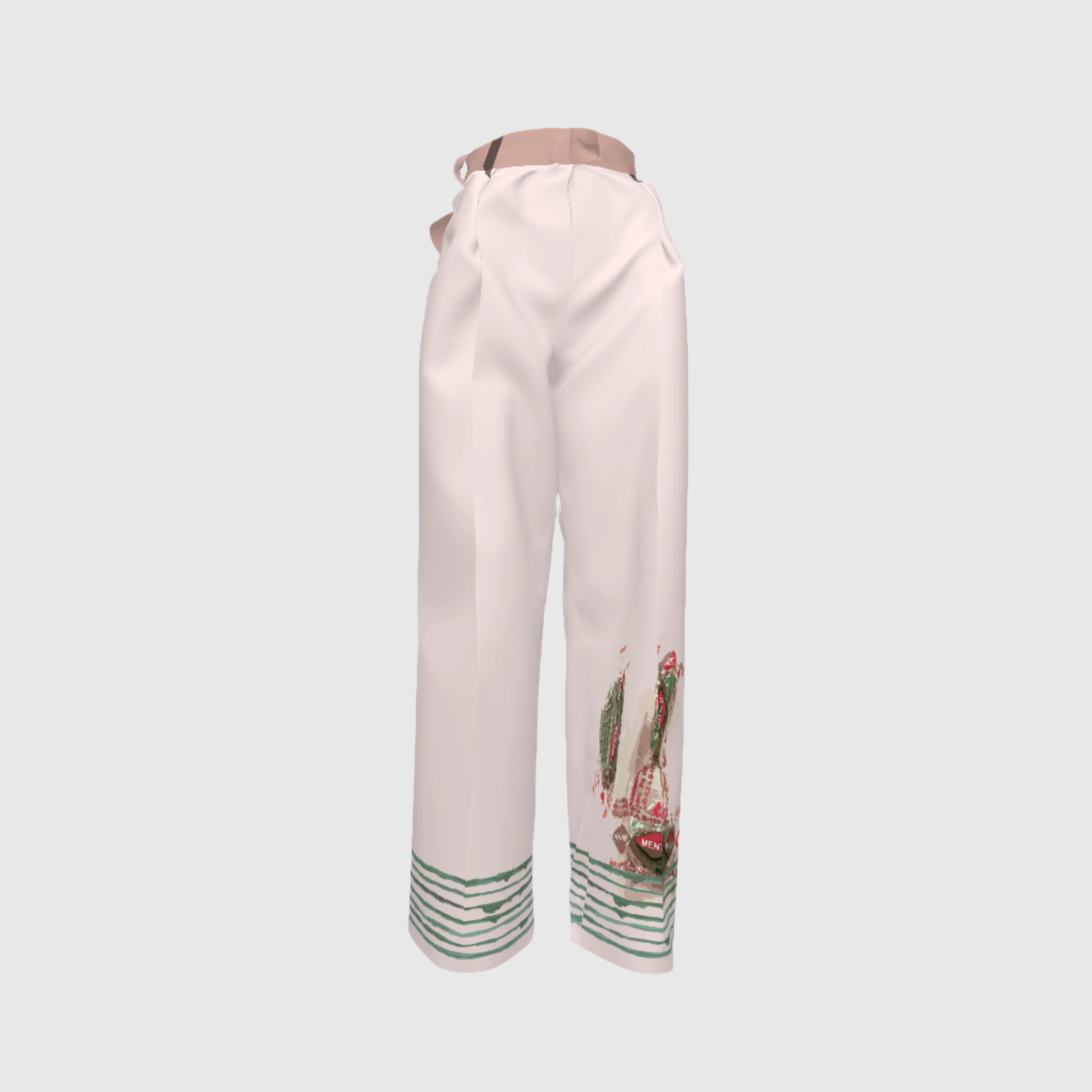 Menta Guardia Light Rose Pleated Pant