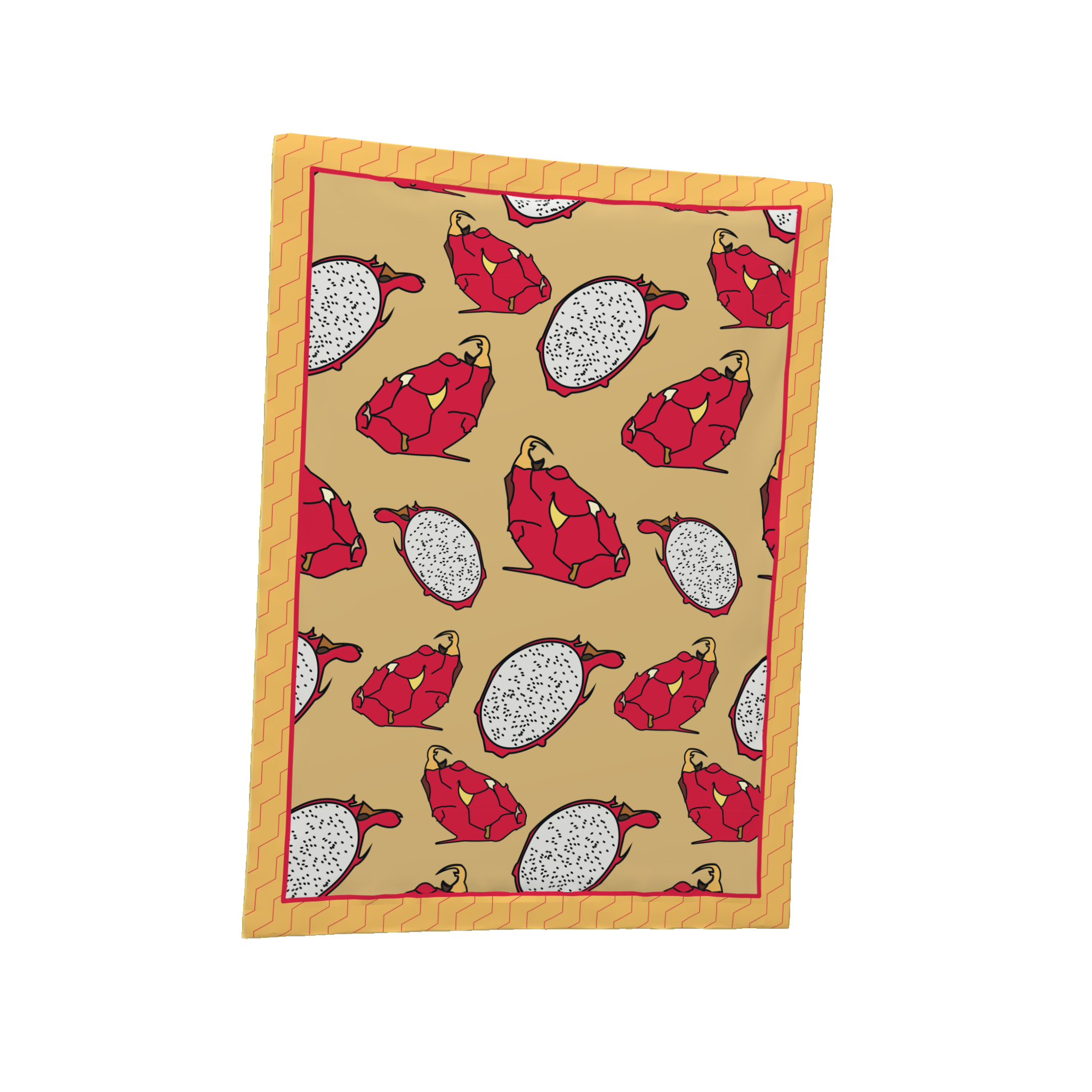 Dragon Fruit in Yellow Placemat