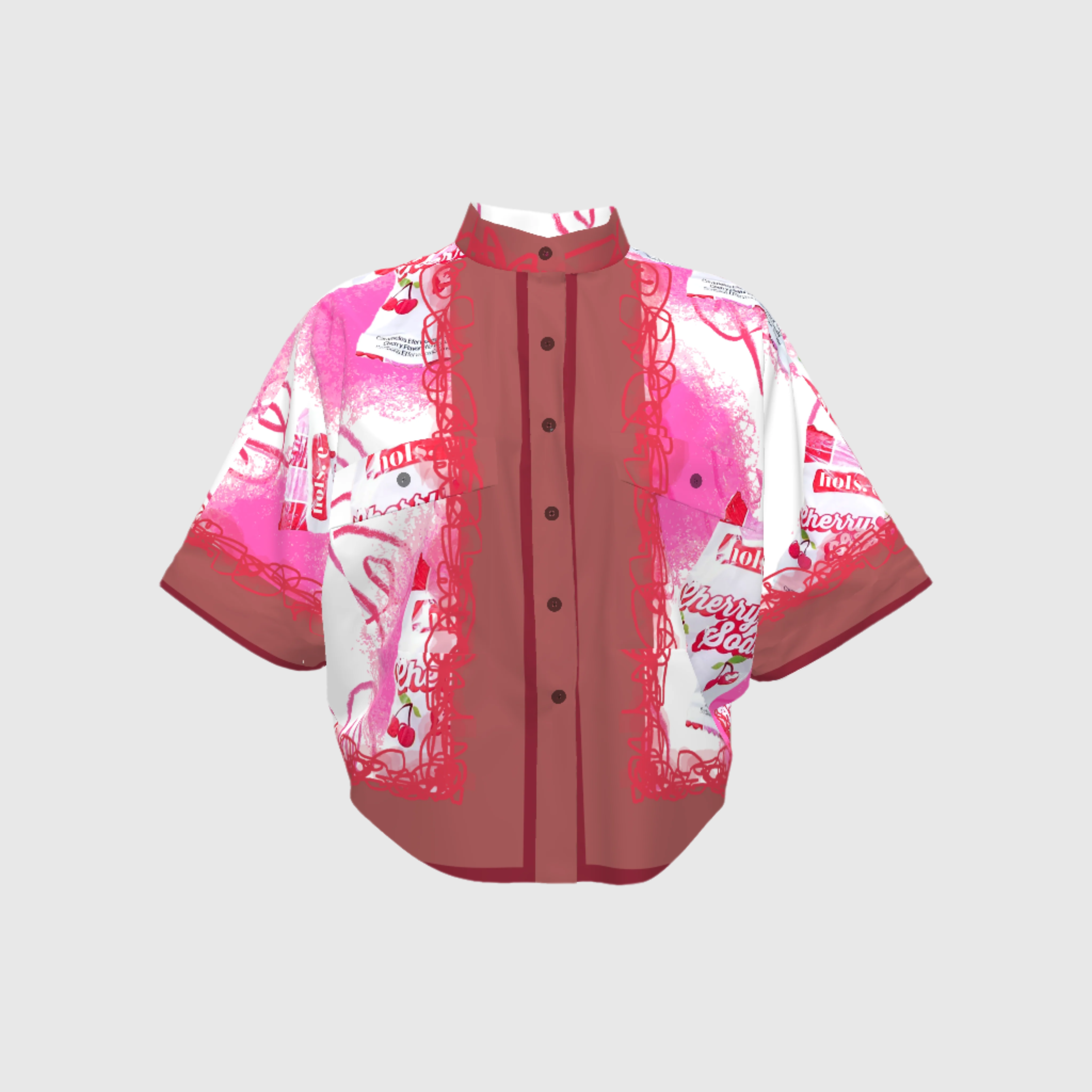 Cherry Soda Crop Kimono