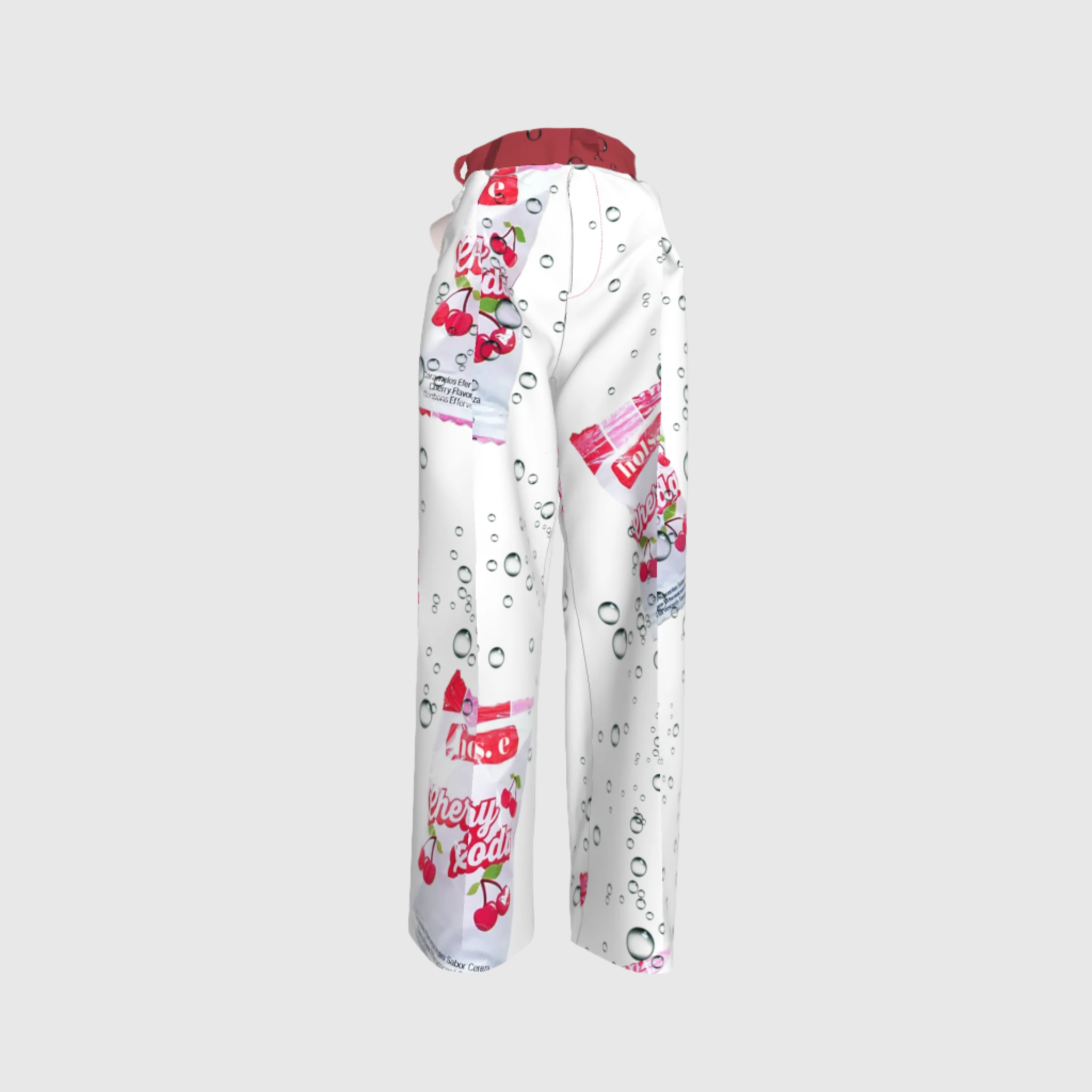 Cherry Soda White Pleated Pant